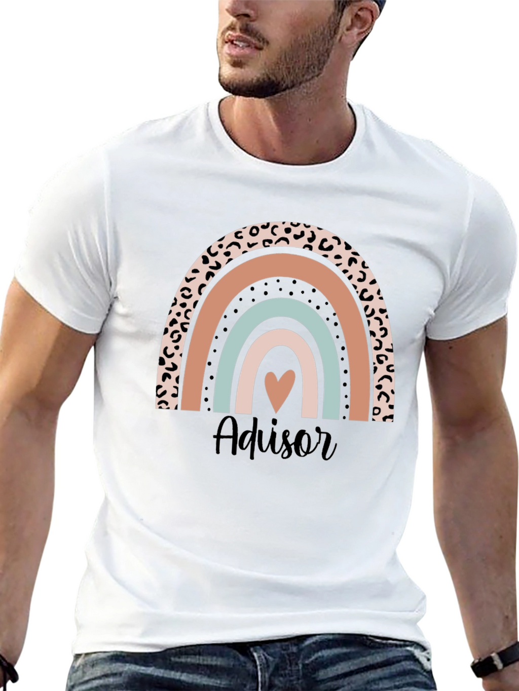 Advisor Rainbow Heart T-Shirt - Cute & Stylish