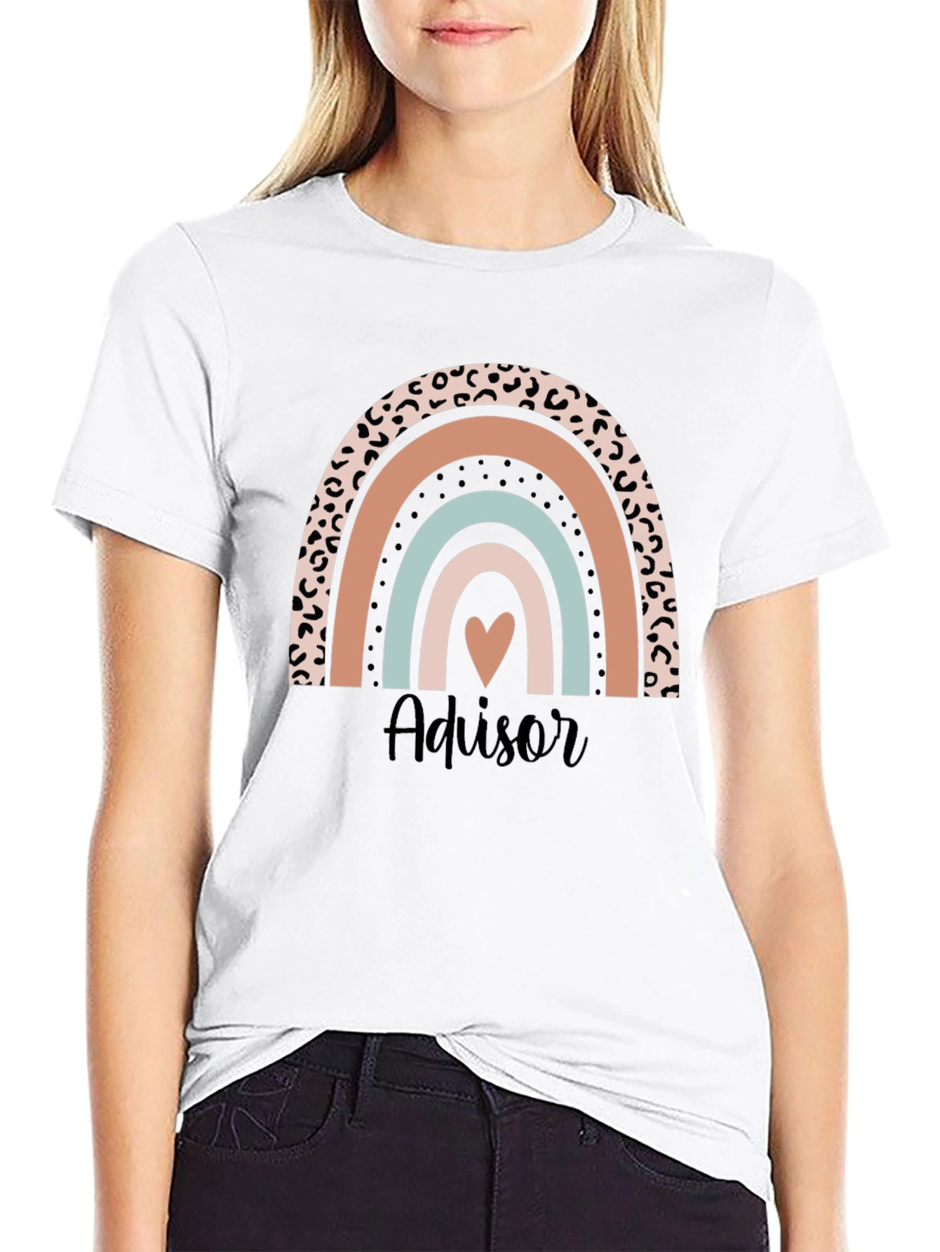 Advisor Rainbow Heart T-Shirt - Cute & Stylish