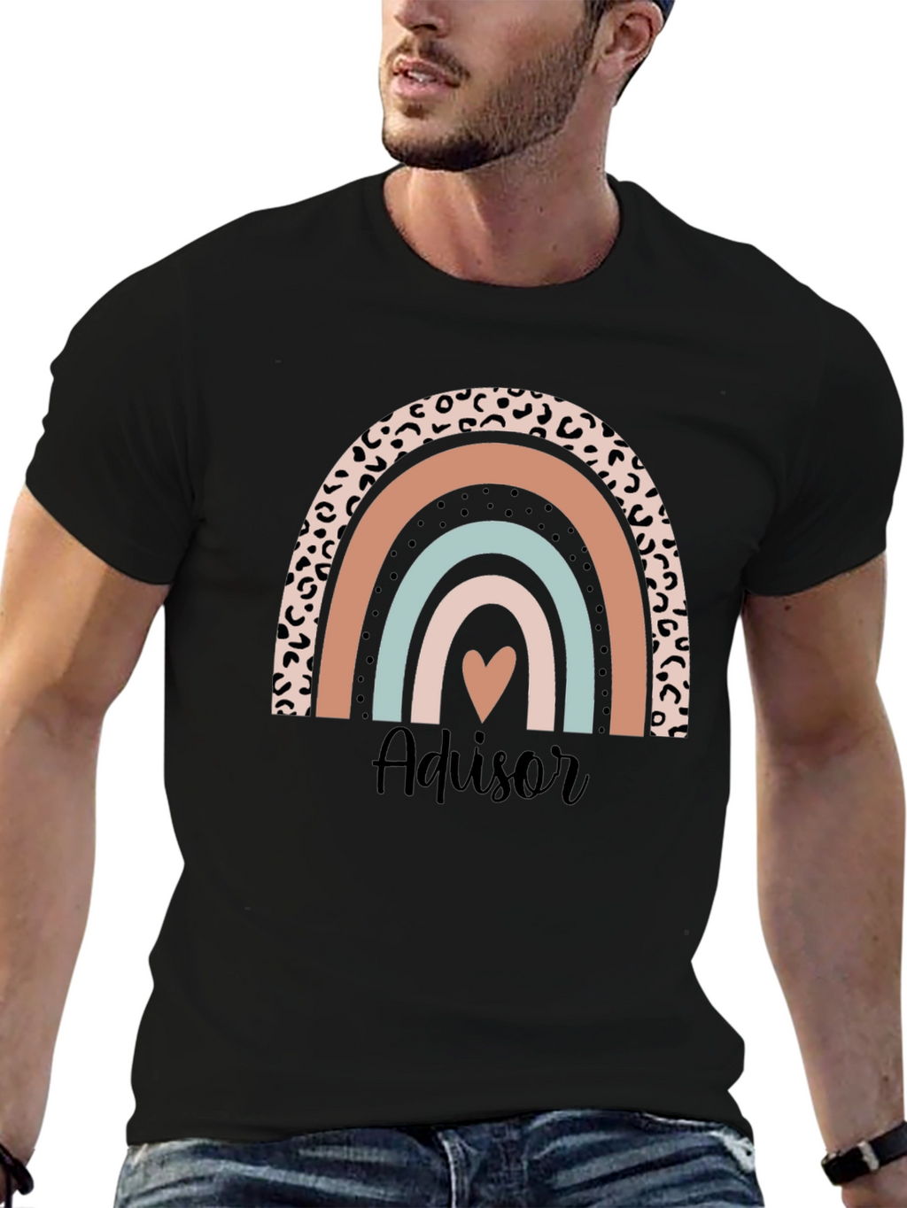 Advisor Rainbow Heart T-Shirt - Cute & Stylish