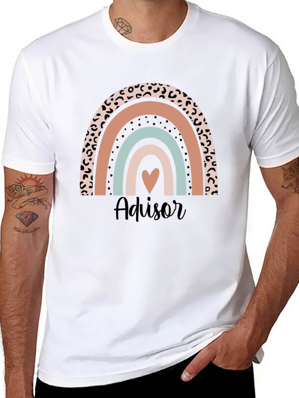 Advisor Rainbow Heart T-Shirt - Cute & Stylish