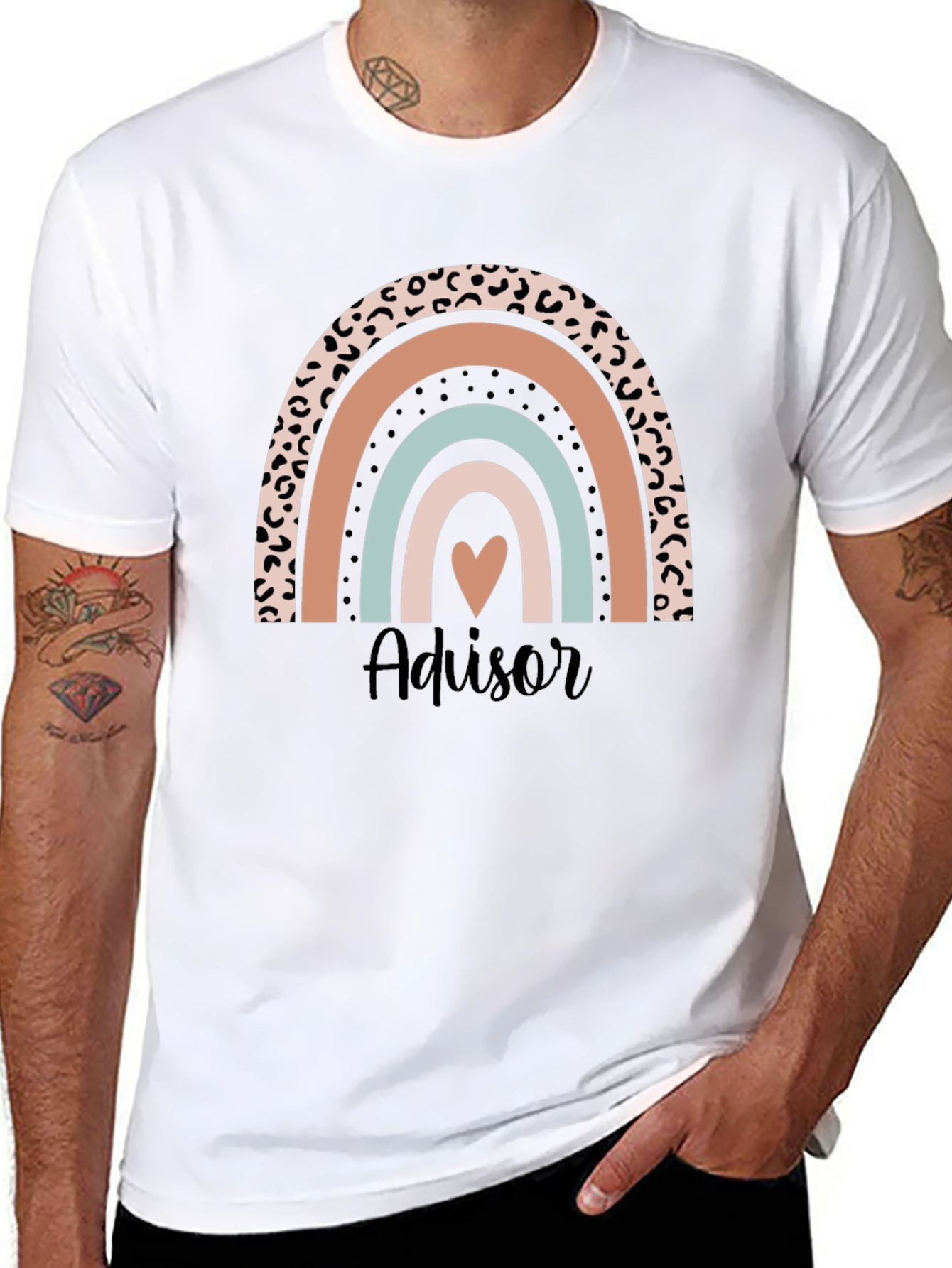 Advisor Rainbow Heart T-Shirt - Cute & Stylish