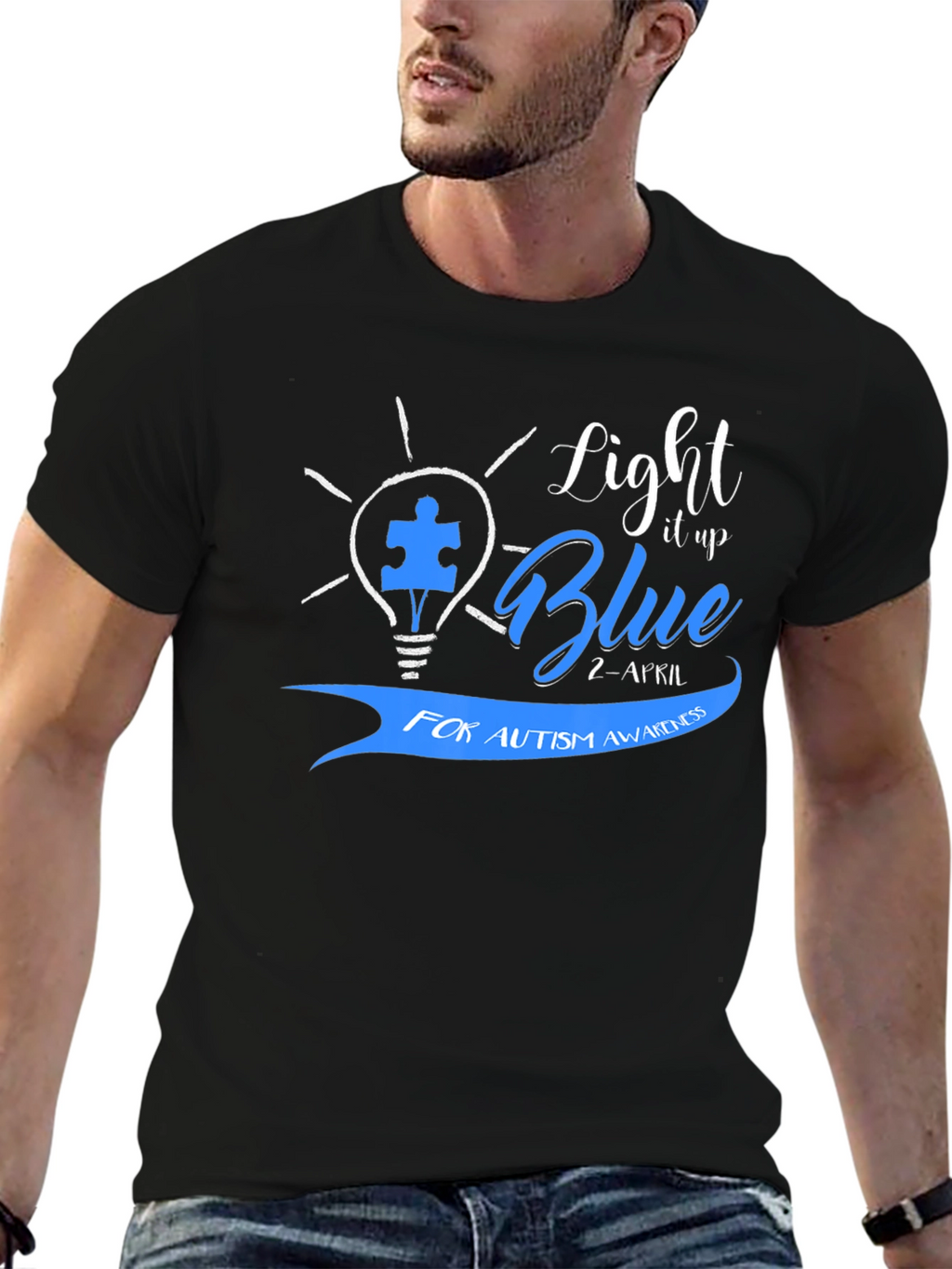Light It Up Blue Autism Awareness T-Shirt