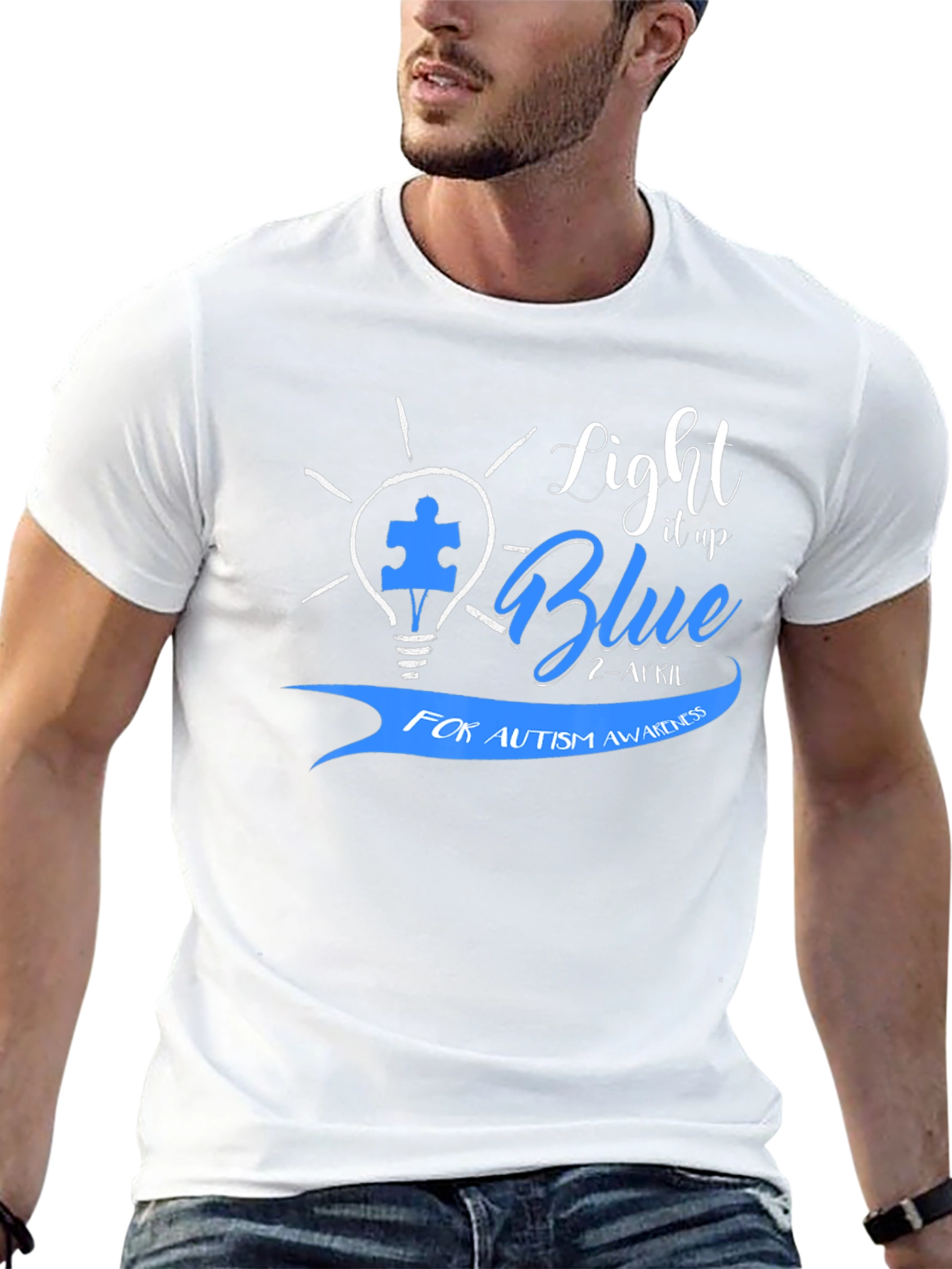 Light It Up Blue Autism Awareness T-Shirt