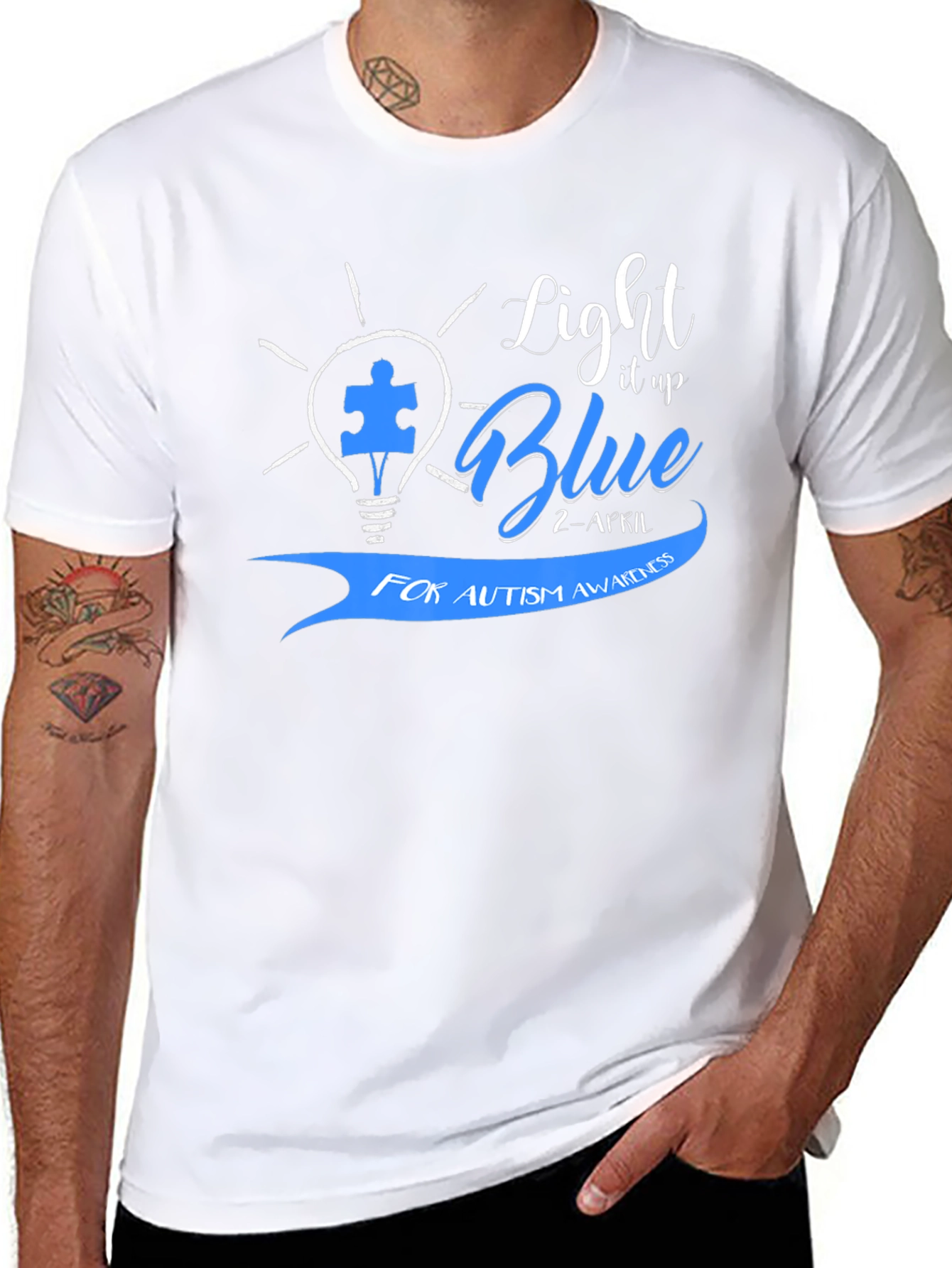 Light It Up Blue Autism Awareness T-Shirt
