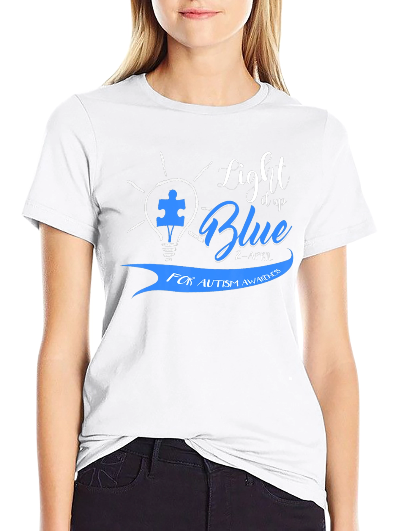 Light It Up Blue Autism Awareness T-Shirt