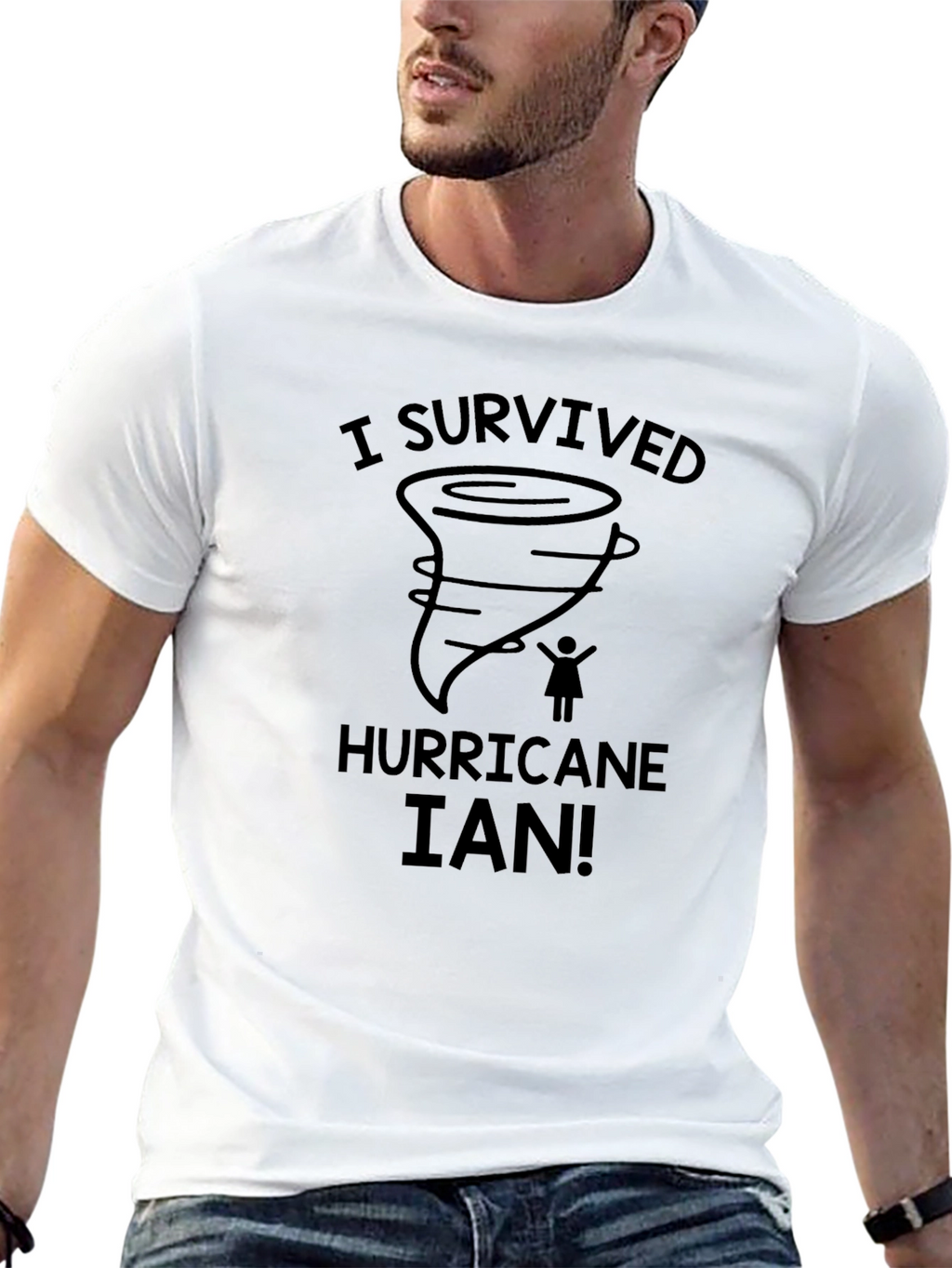 I Survived Hurricane Ian T-Shirt Black