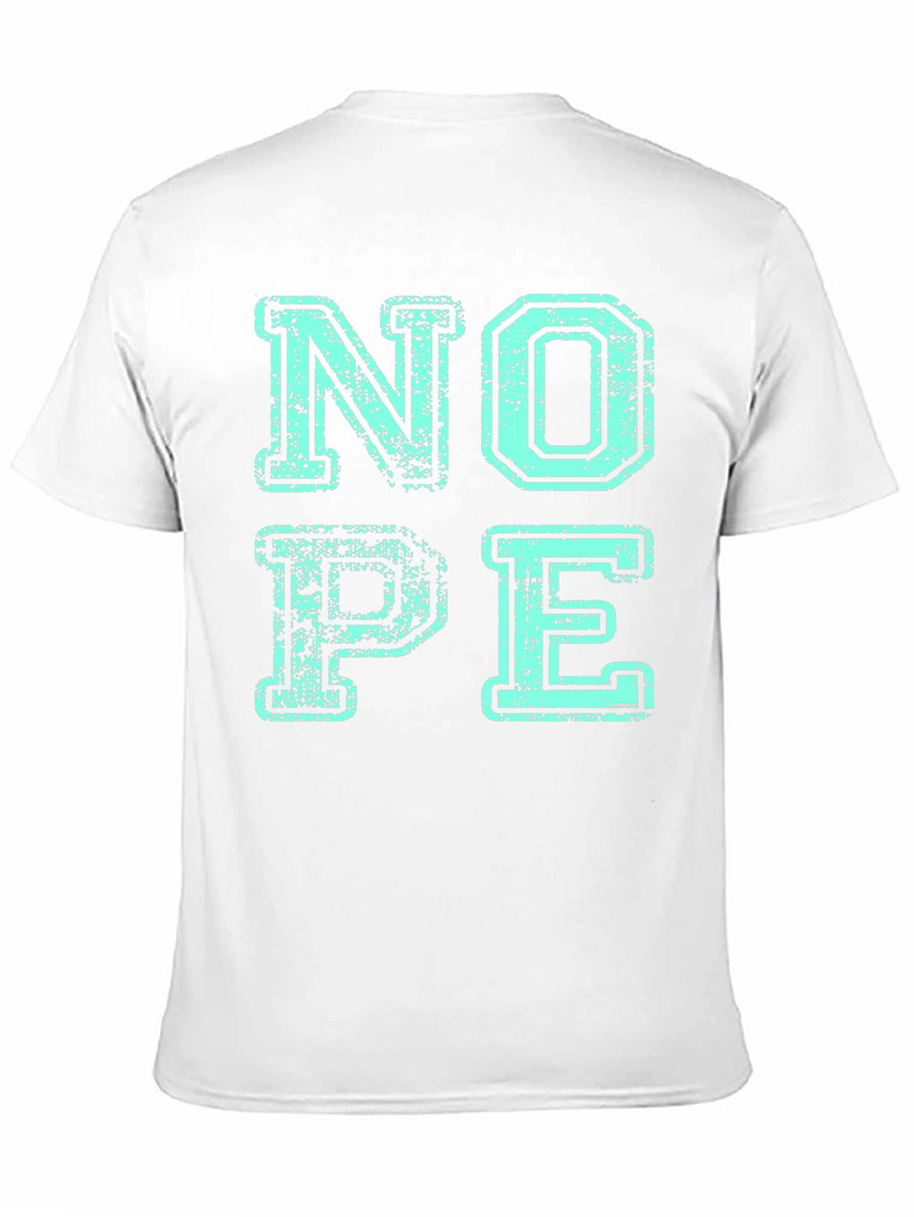 Nope Graphic Print Mens Black T-Shirt