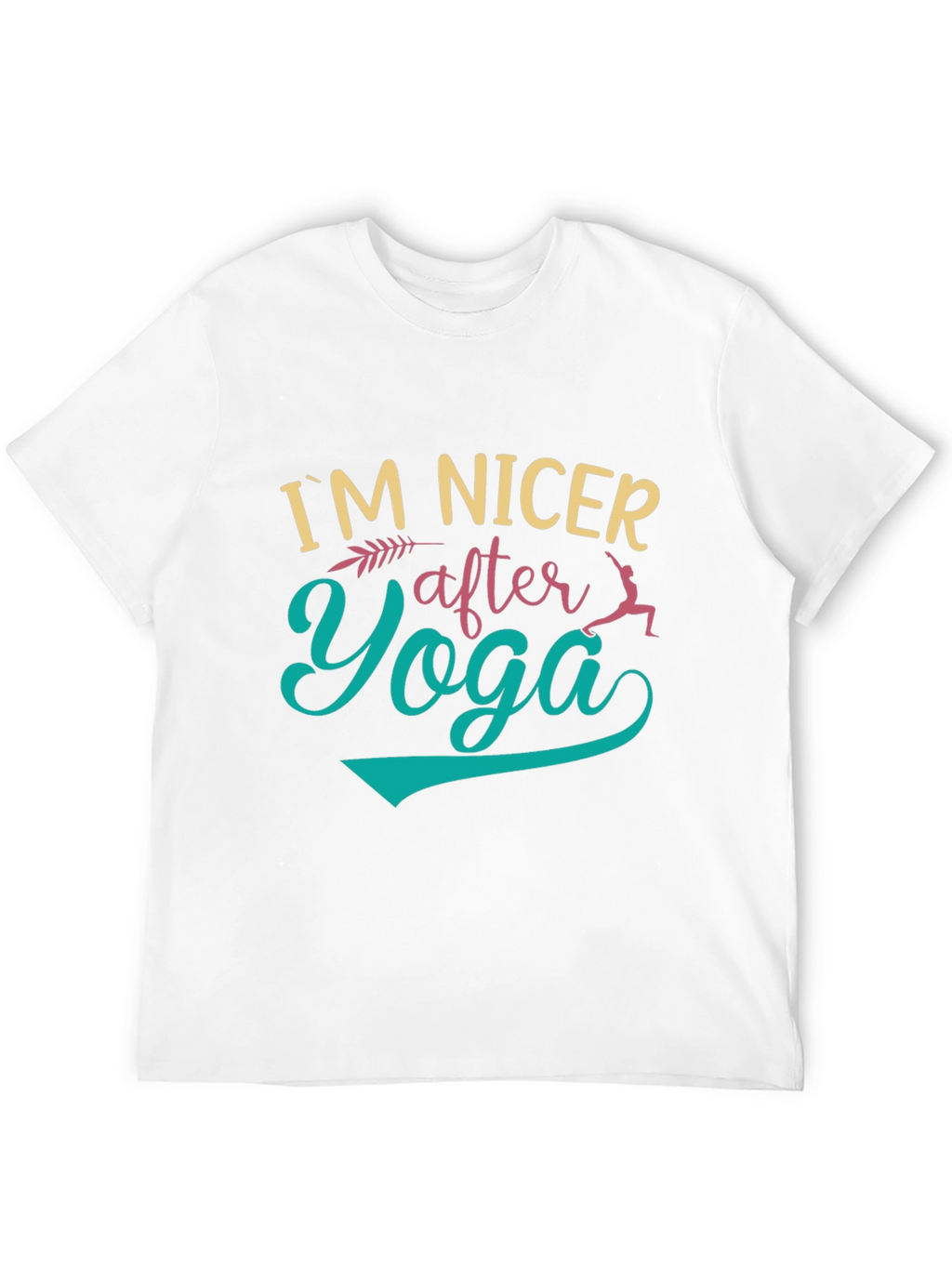 Im Nicer After Yoga Black Graphic T-Shirt