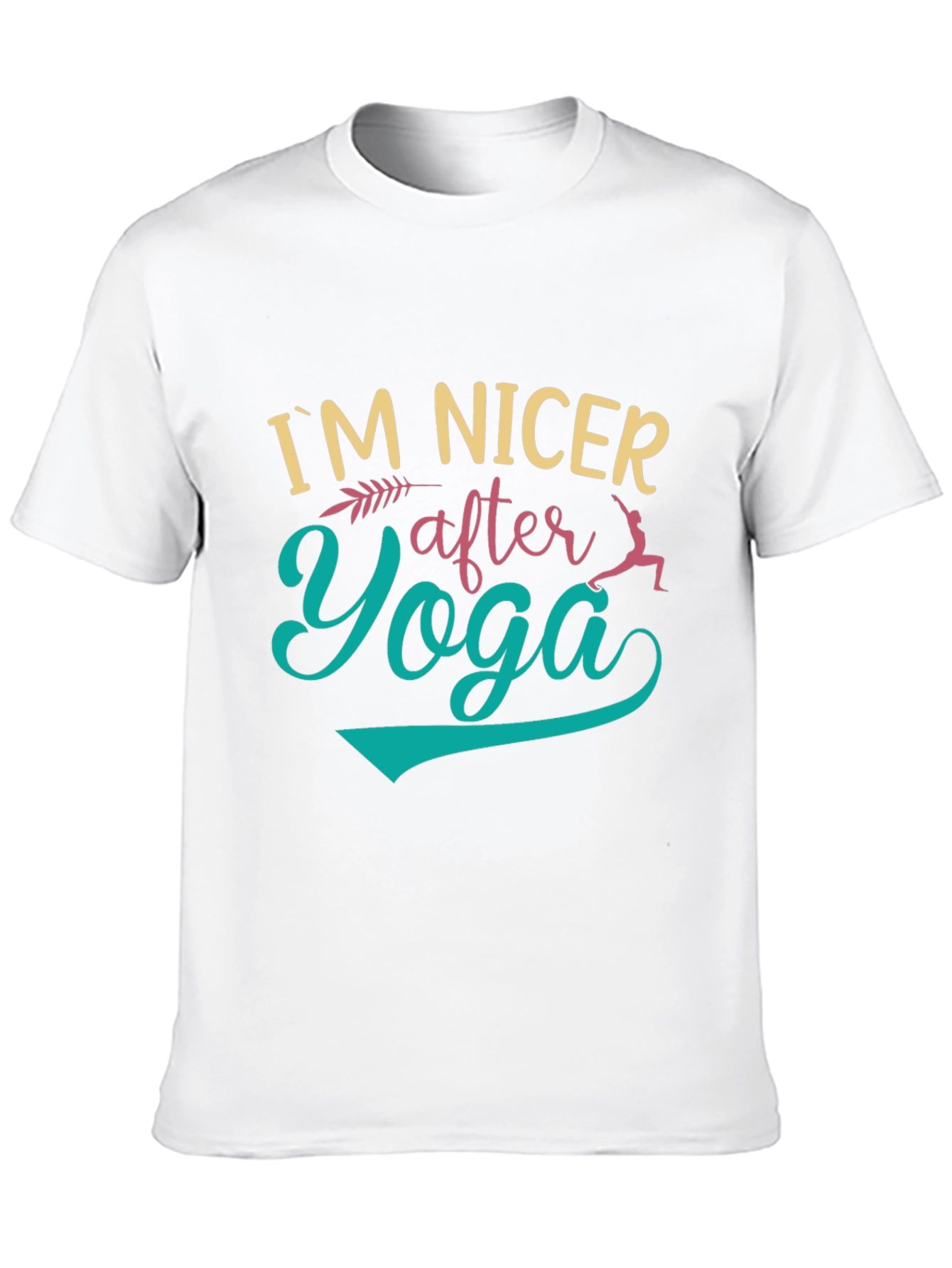 Im Nicer After Yoga Black Graphic T-Shirt