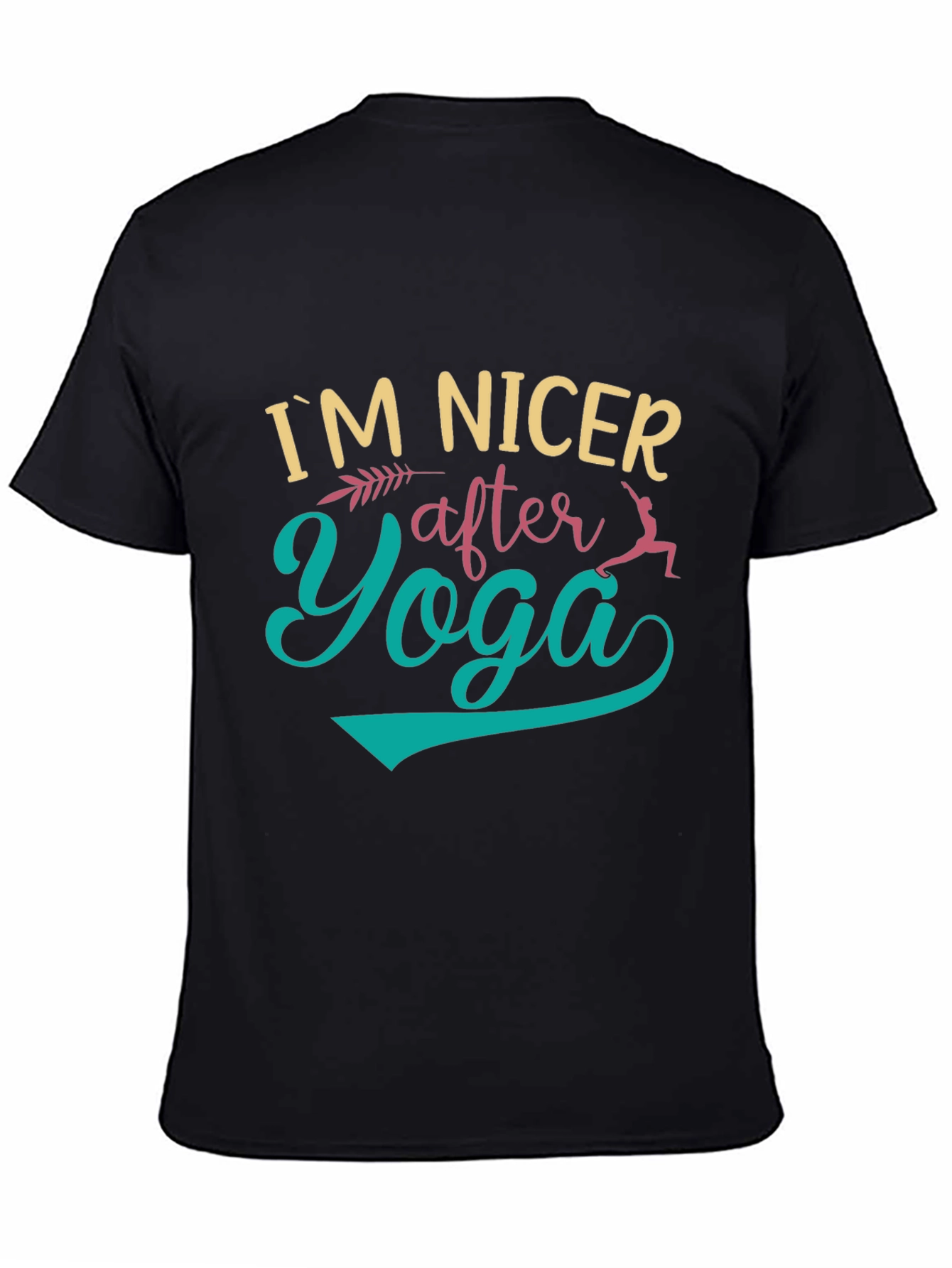 Im Nicer After Yoga Black Graphic T-Shirt