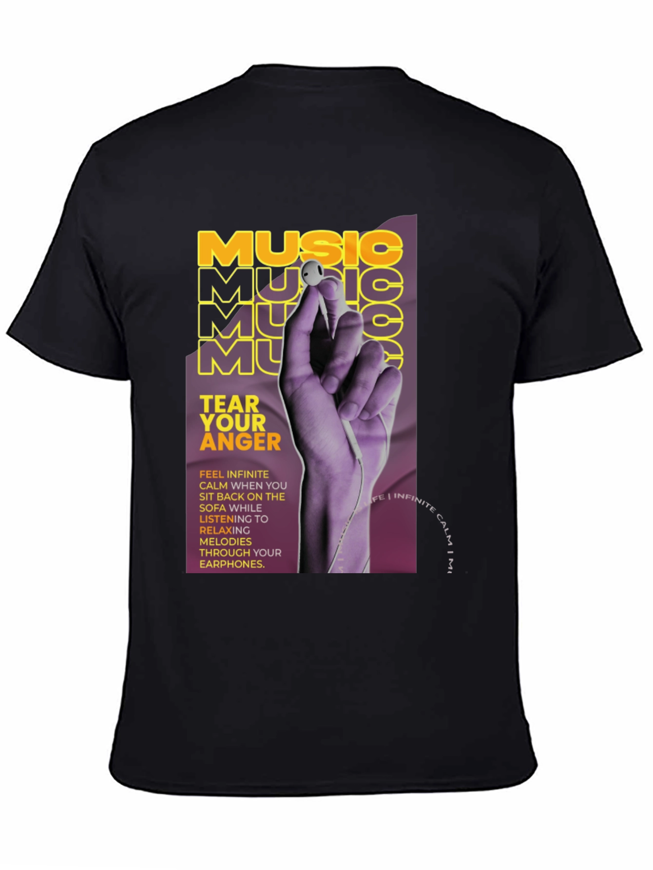Music Tear Your Anger Graphic T-Shirt