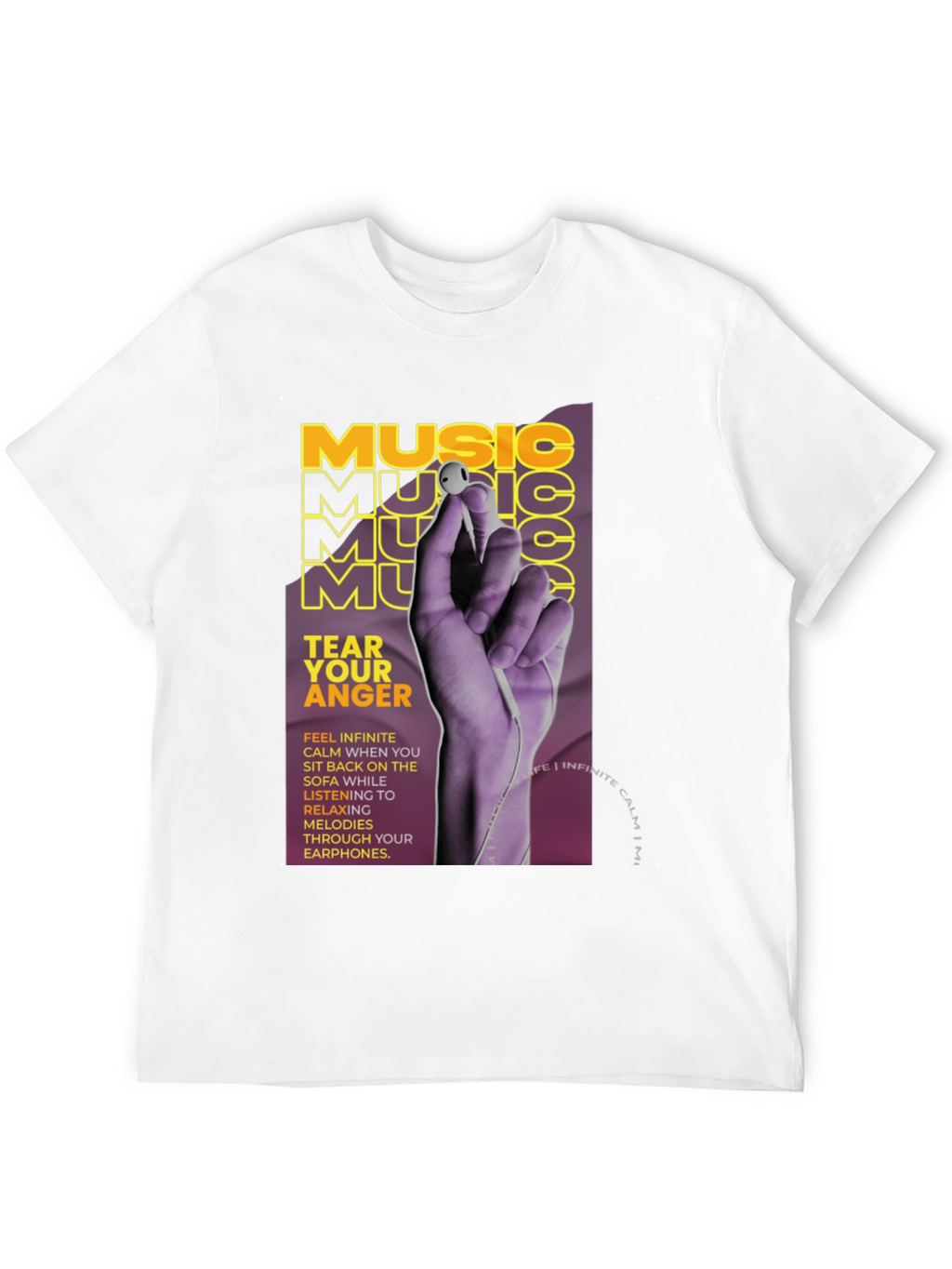 Music Tear Your Anger Graphic T-Shirt