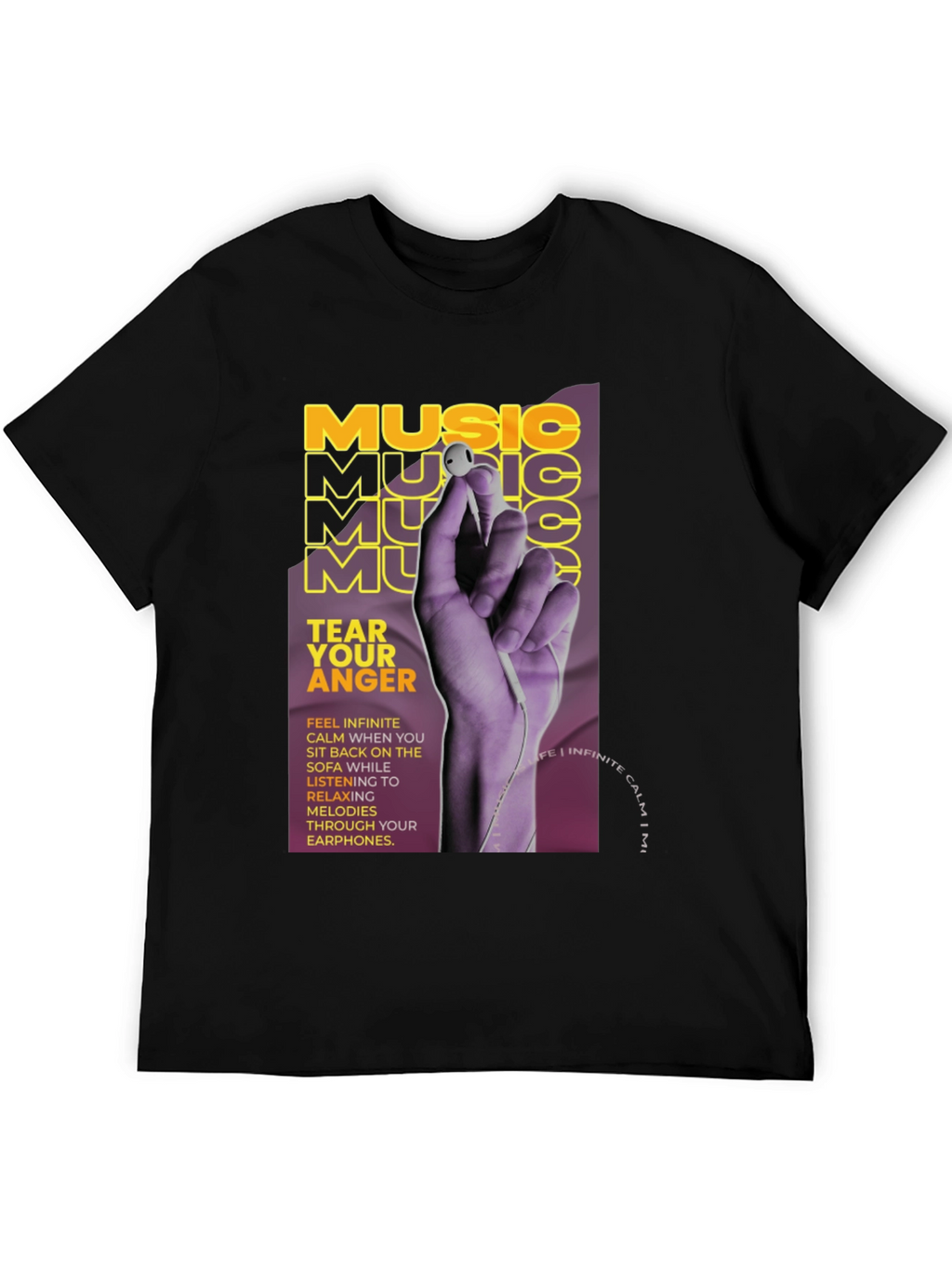 Music Tear Your Anger Graphic T-Shirt