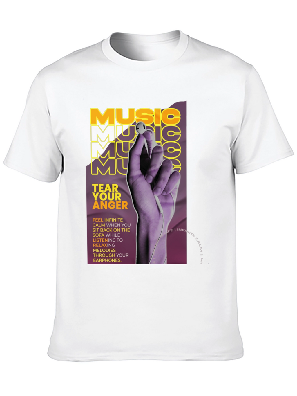Music Tear Your Anger Graphic T-Shirt