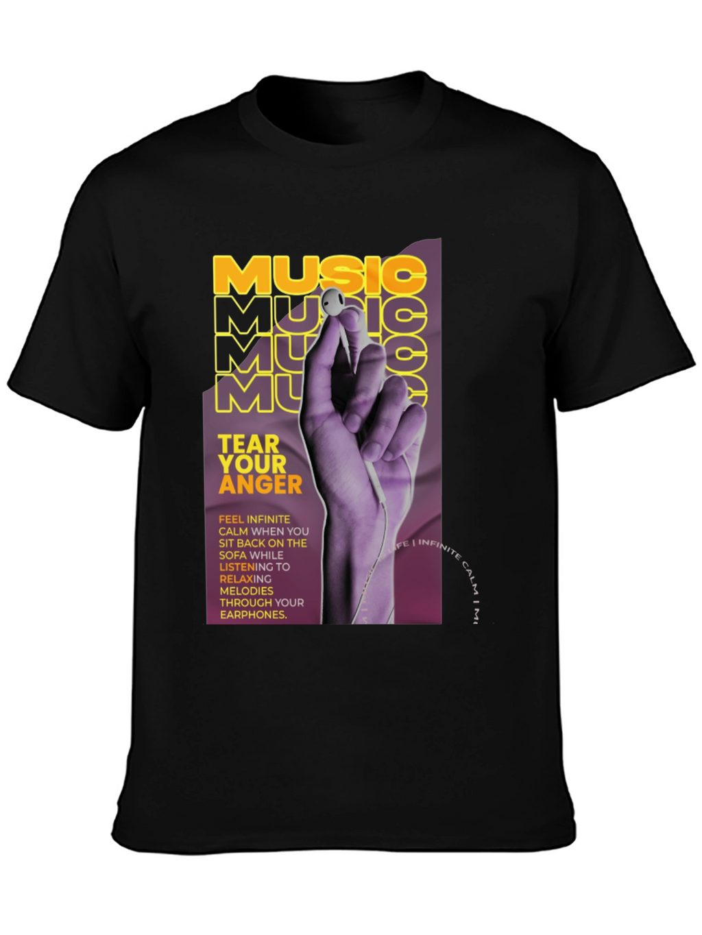 Music Tear Your Anger Graphic T-Shirt