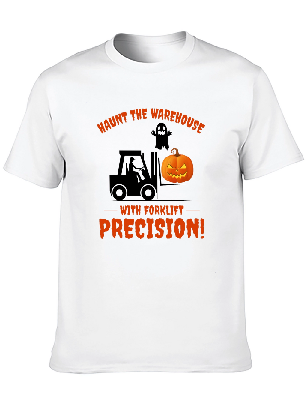Haunt the Warehouse Forklift Halloween T-Shirt