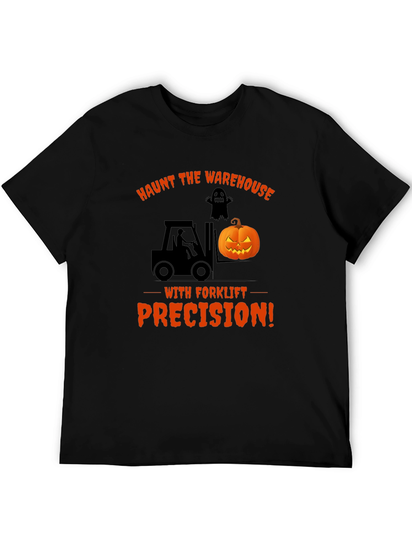 Haunt the Warehouse Forklift Halloween T-Shirt