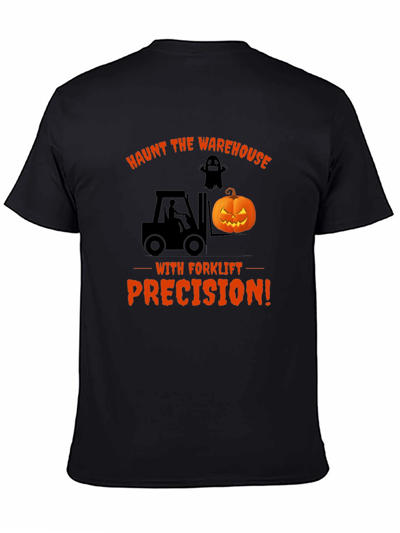 Haunt the Warehouse Forklift Halloween T-Shirt