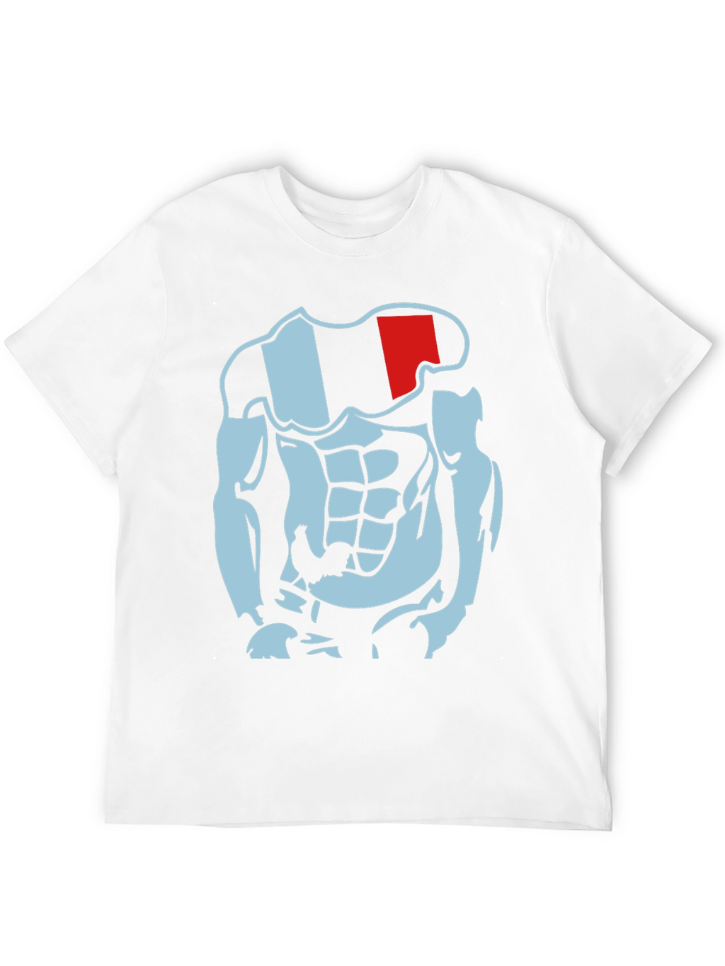 Muscled Cartoon Graphic Tee - Black