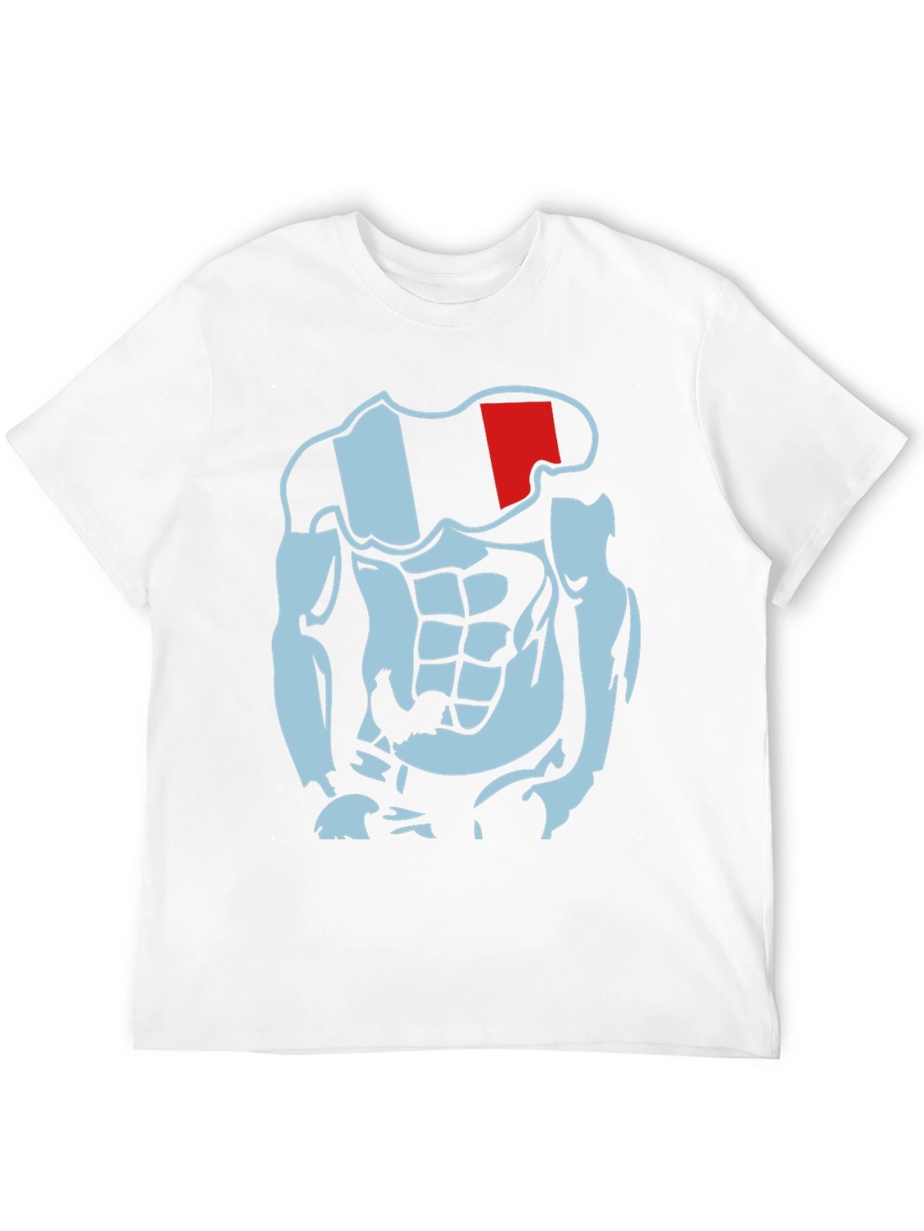 Muscled Cartoon Graphic Tee - Black
