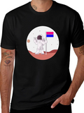 Bisexual Pride Astronaut Black T-Shirt