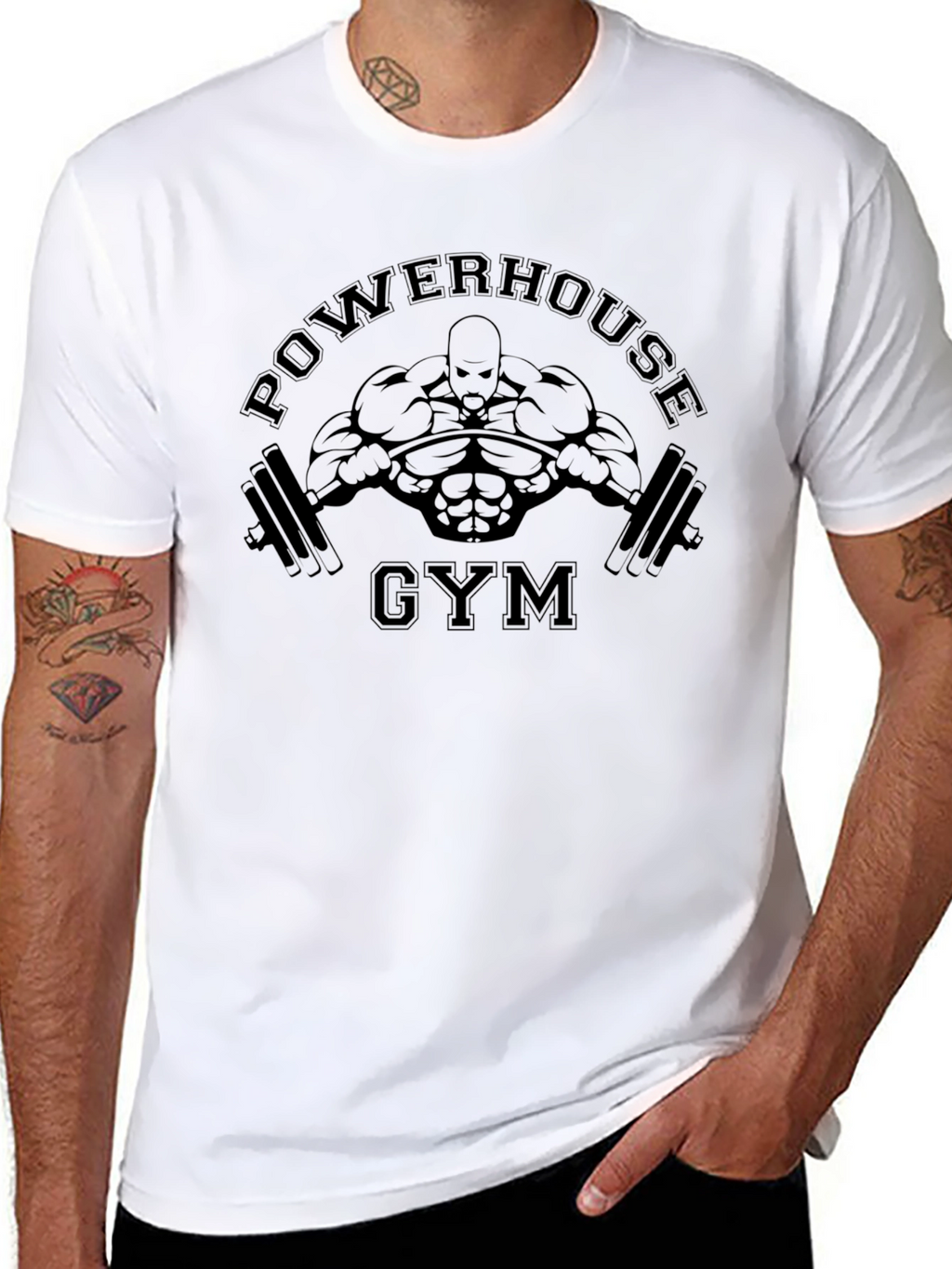 Powerhouse Gym Black T-Shirt Fitness Apparel