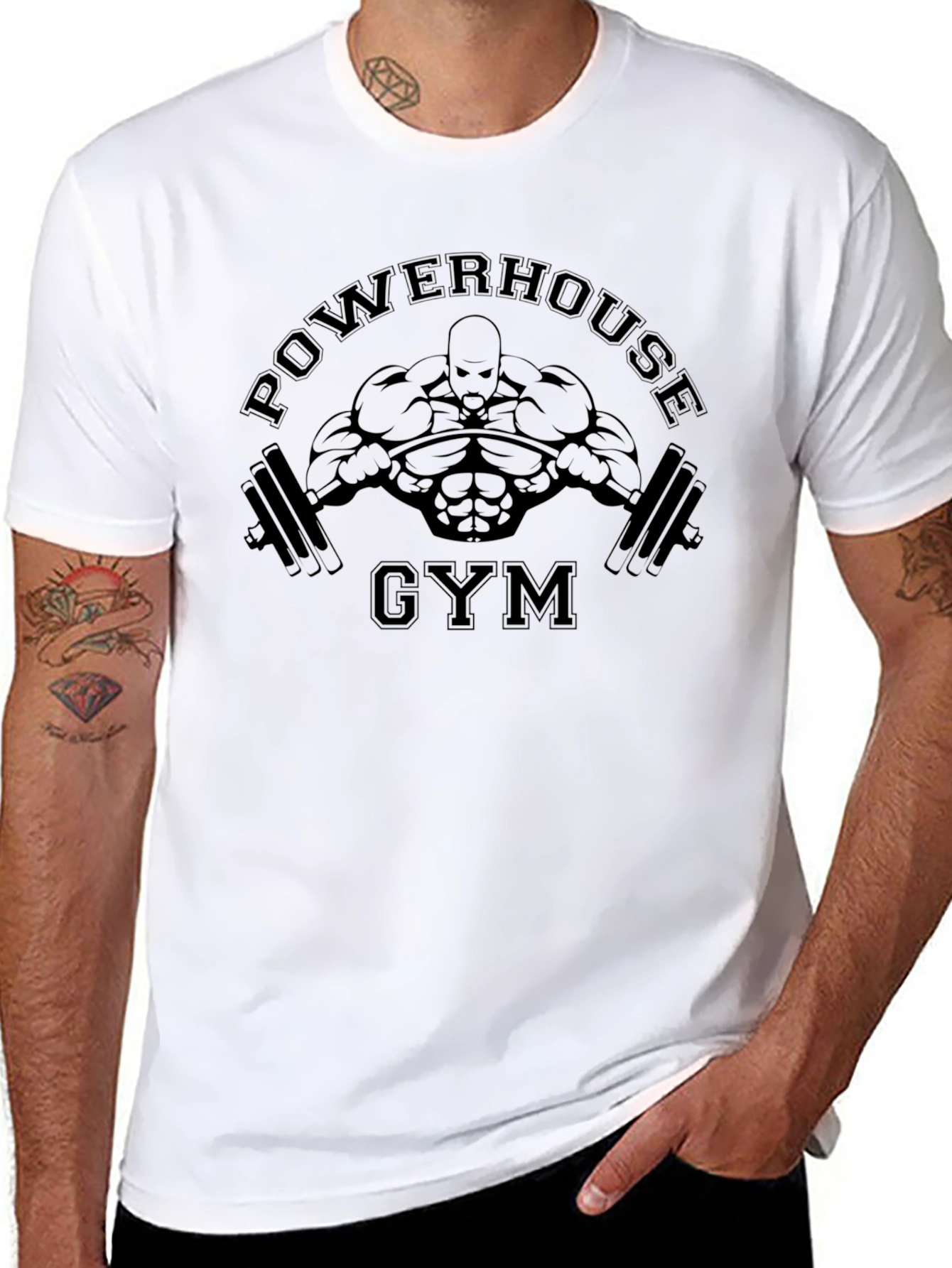 Powerhouse Gym Black T-Shirt Fitness Apparel