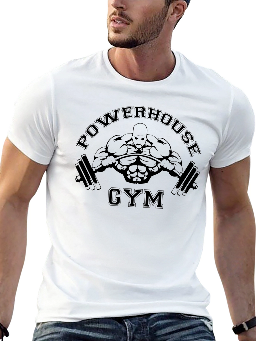 Powerhouse Gym Black T-Shirt Fitness Apparel