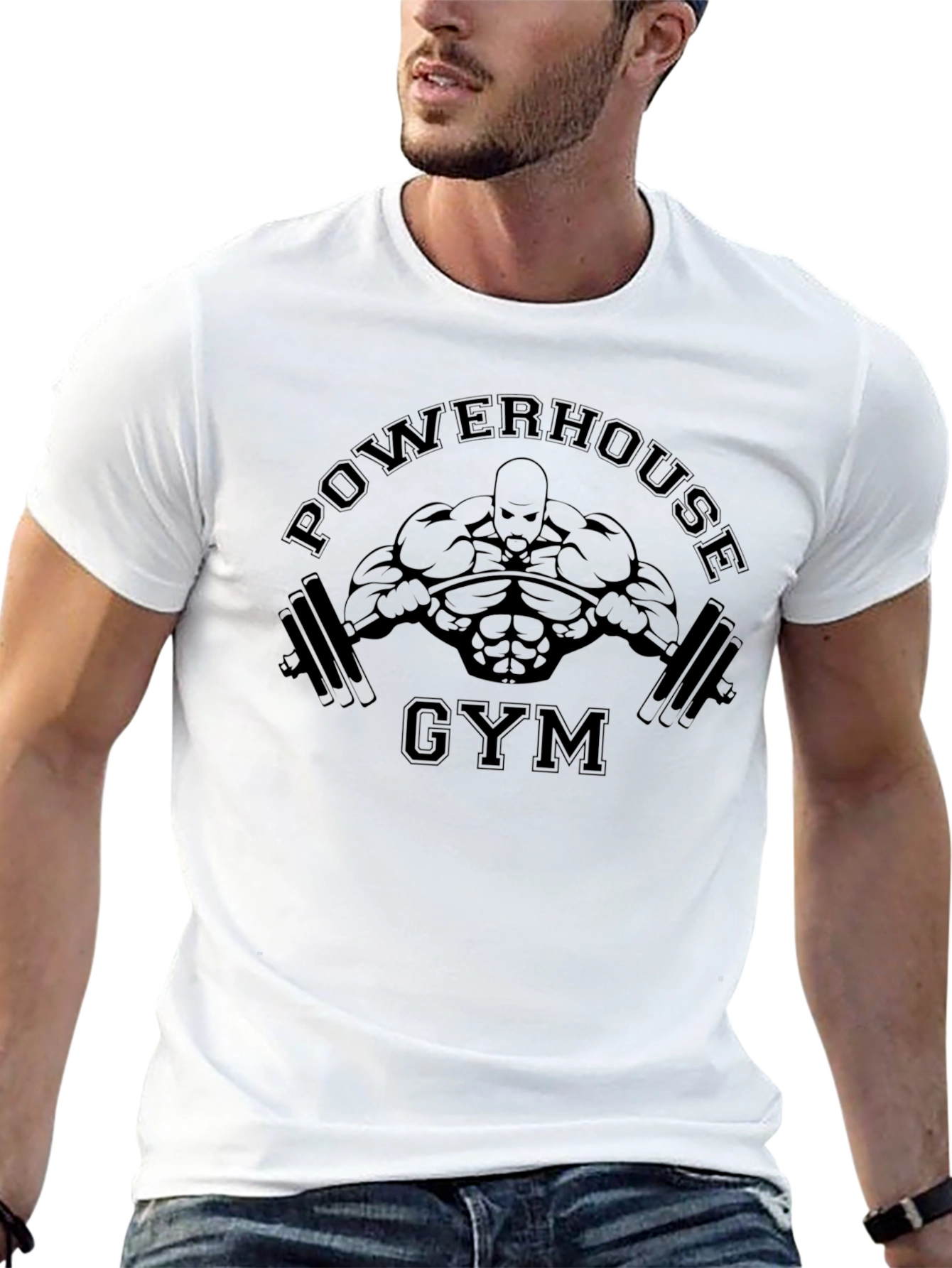 Powerhouse Gym Black T-Shirt Fitness Apparel