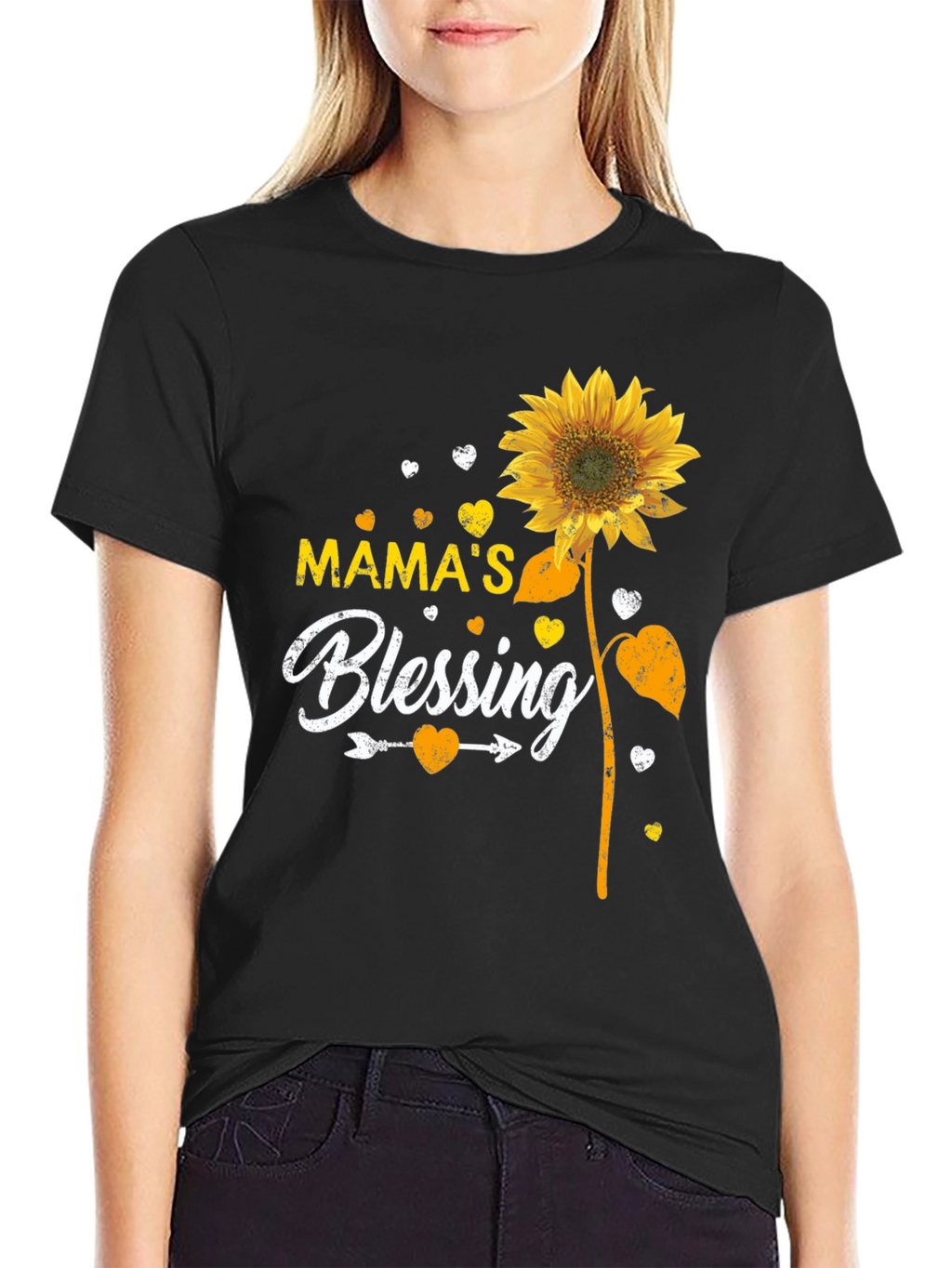 Mamas Blessing Sunflower Graphic Tee