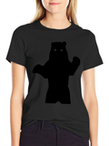 Ewok Silhouette Black T-Shirt