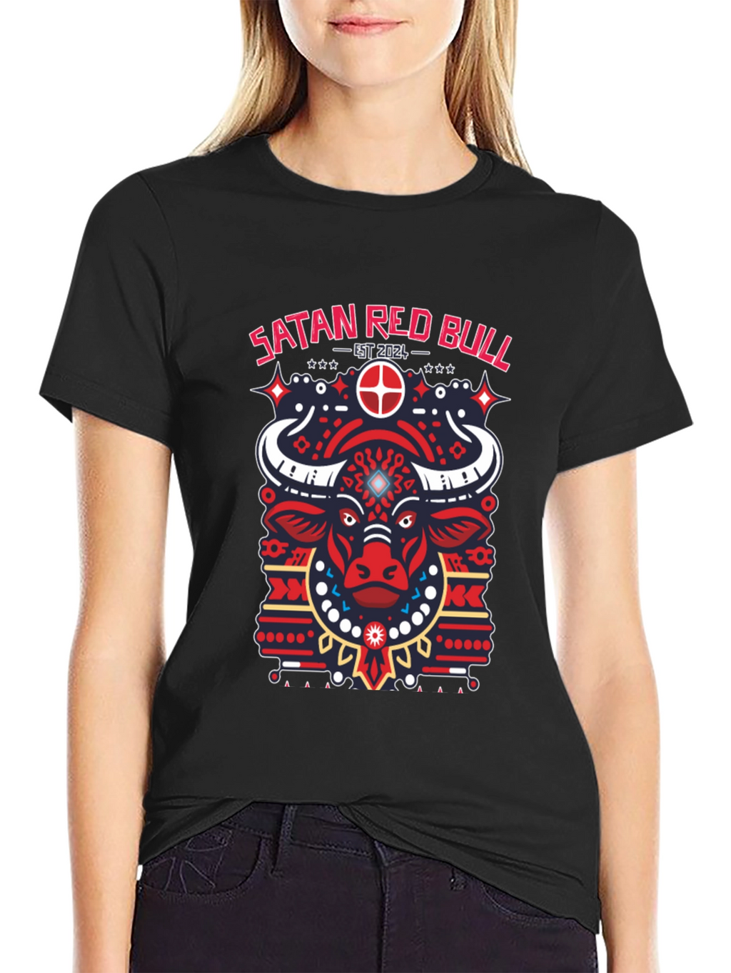 Satan Red Bull Graphic T-Shirt - Est. 2024