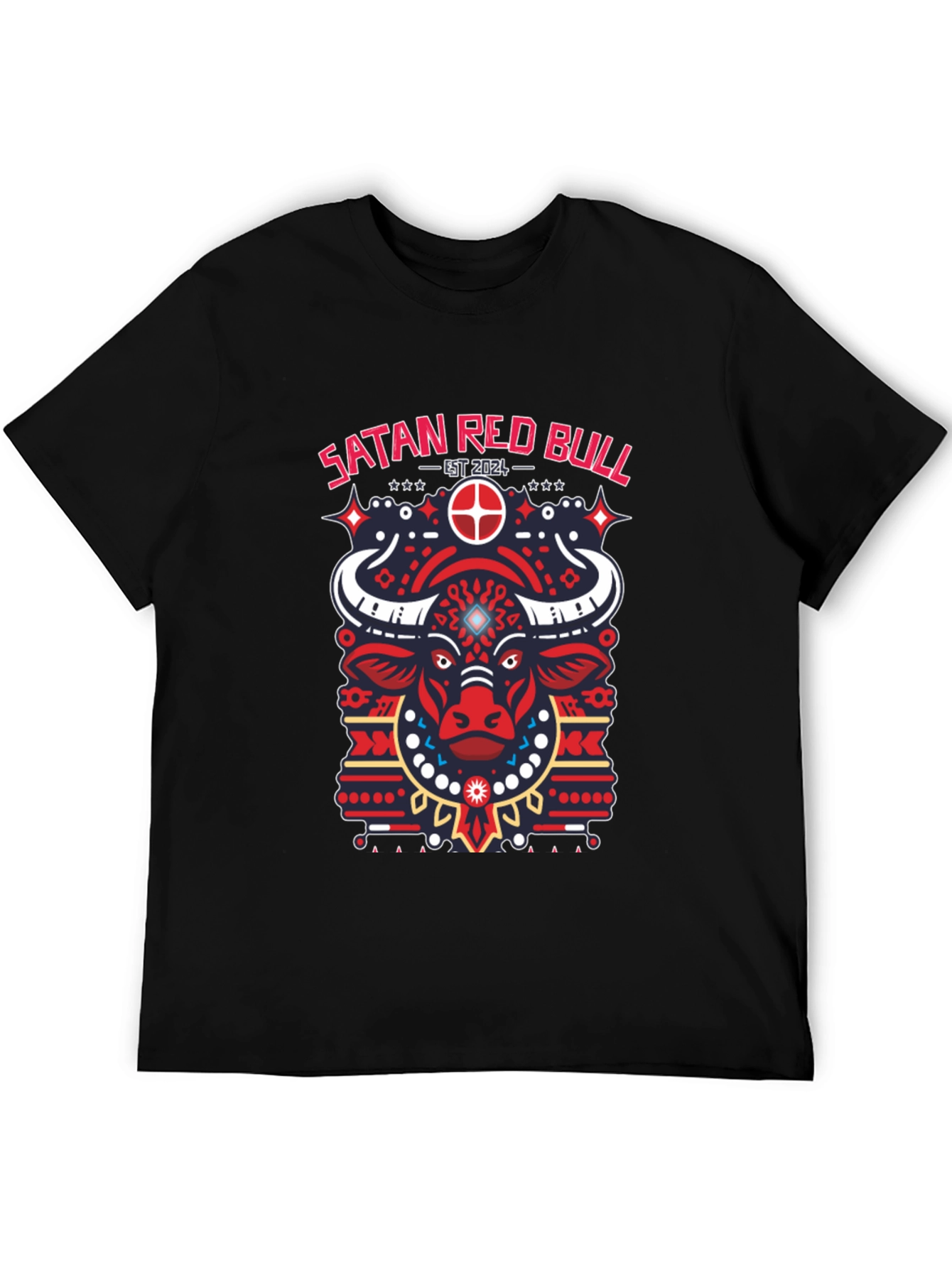Satan Red Bull Graphic T-Shirt - Est. 2024