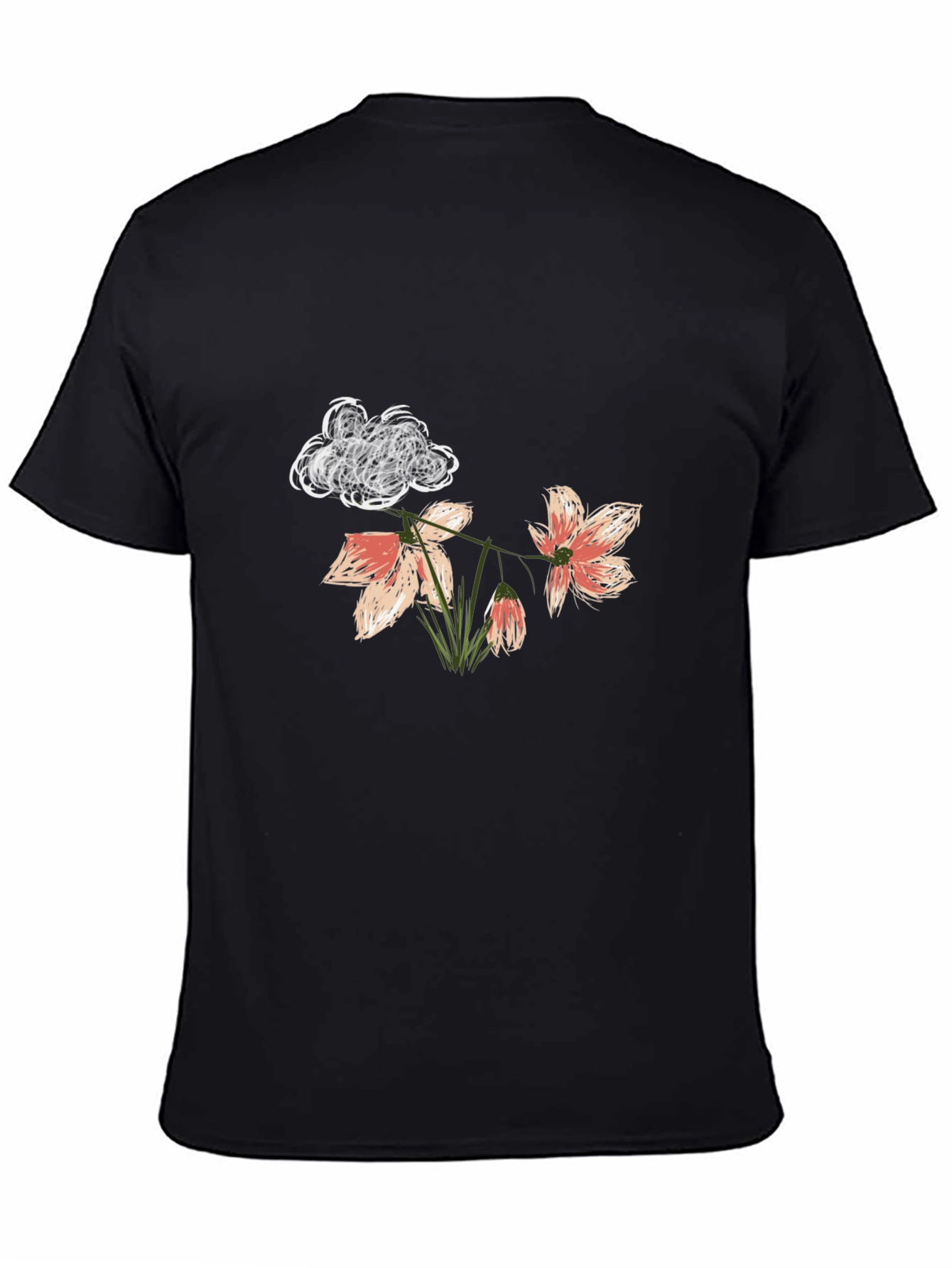 Floral Cloud T-Shirt - Unique Graphic Tee