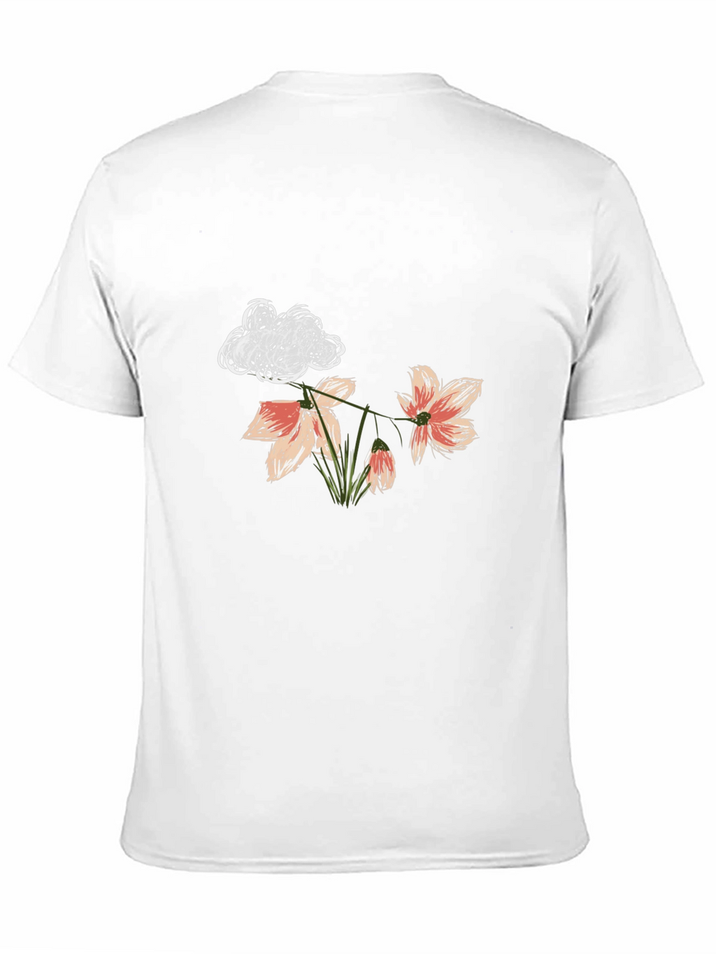 Floral Cloud T-Shirt - Unique Graphic Tee