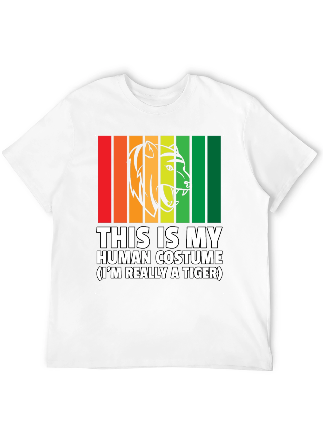 Human Costume Funny Tiger T-Shirt
