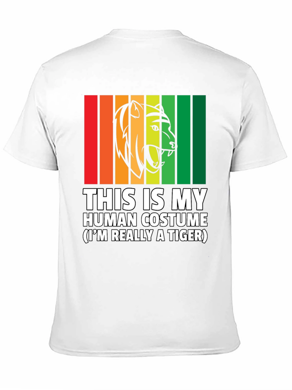 Human Costume Funny Tiger T-Shirt