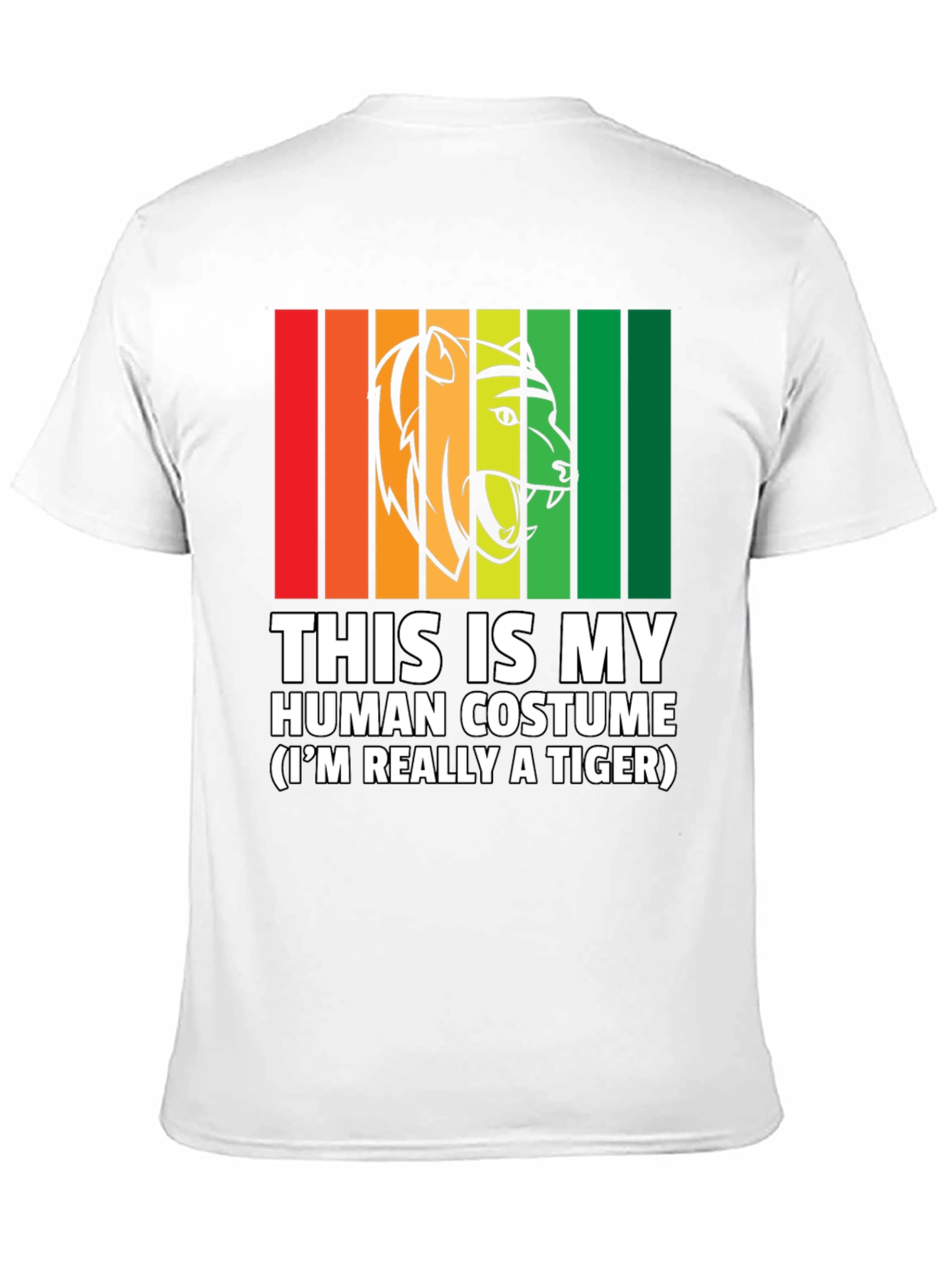 Human Costume Funny Tiger T-Shirt