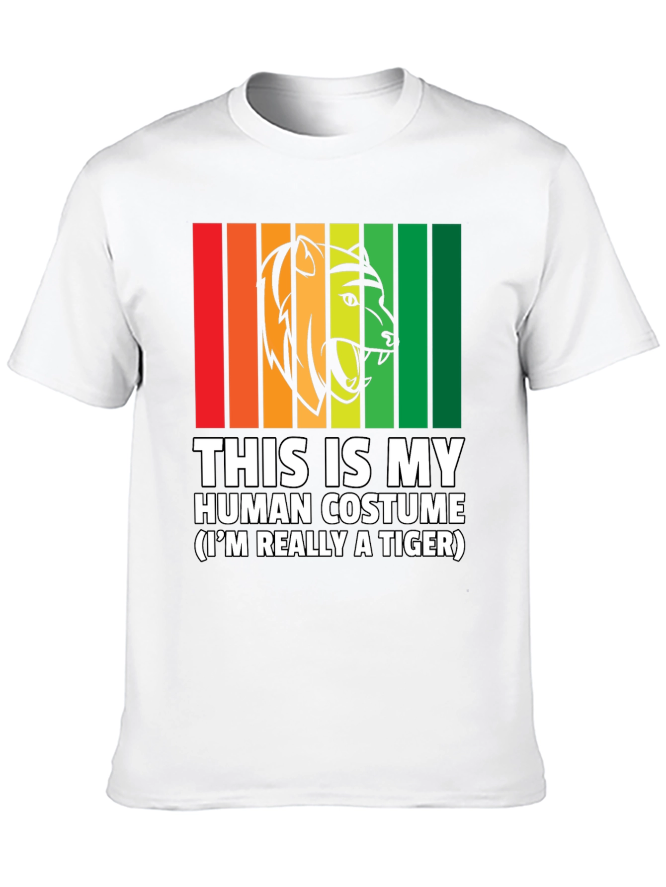 Human Costume Funny Tiger T-Shirt