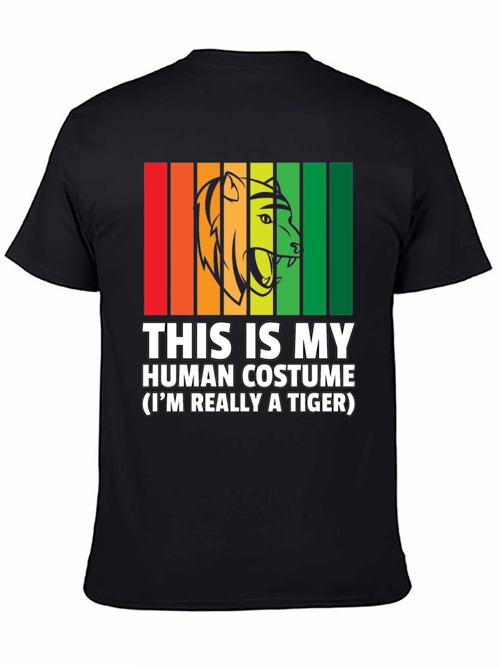 Human Costume Funny Tiger T-Shirt