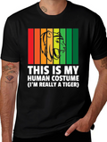 Human Costume Funny Tiger T-Shirt