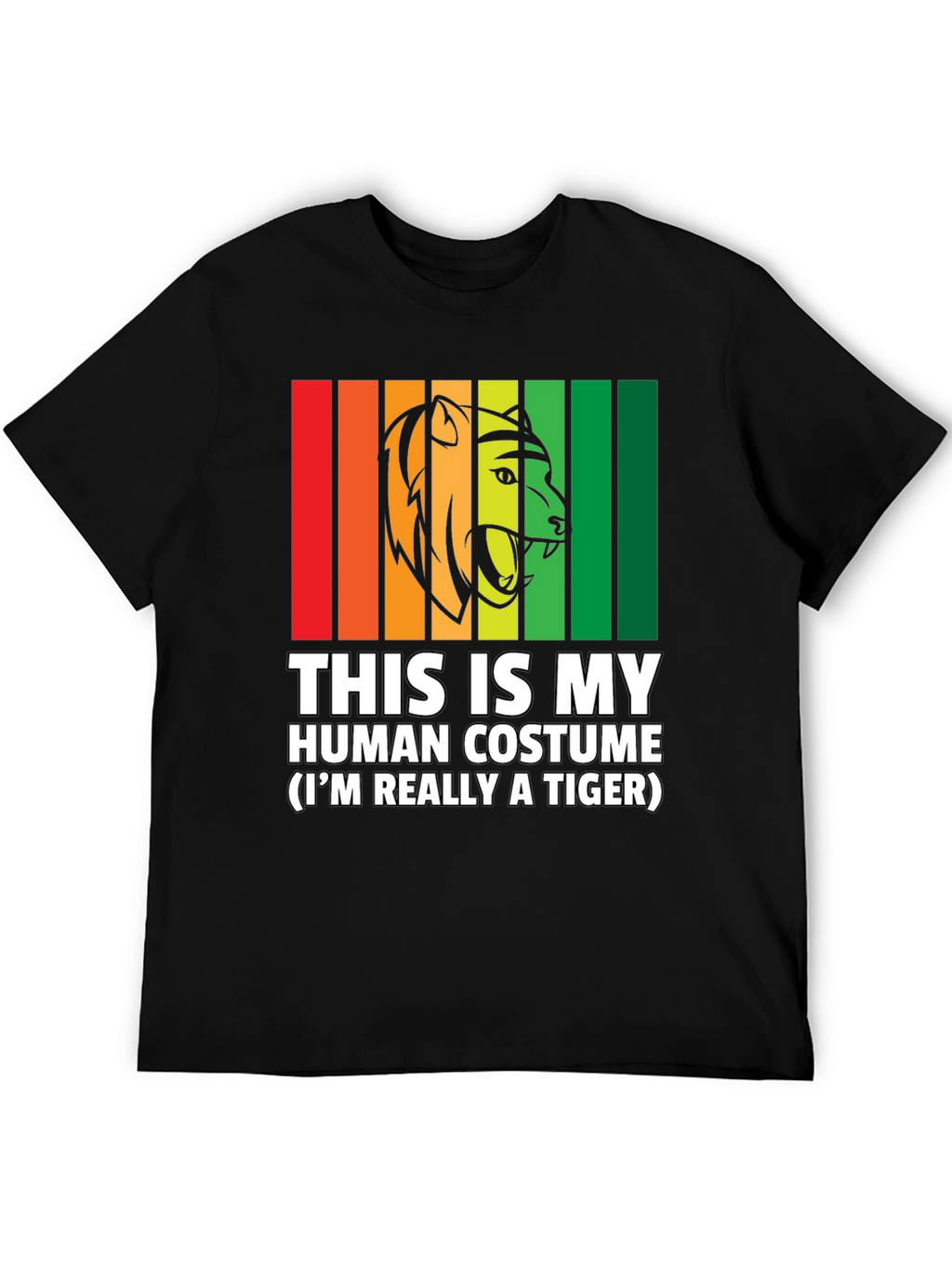 Human Costume Funny Tiger T-Shirt