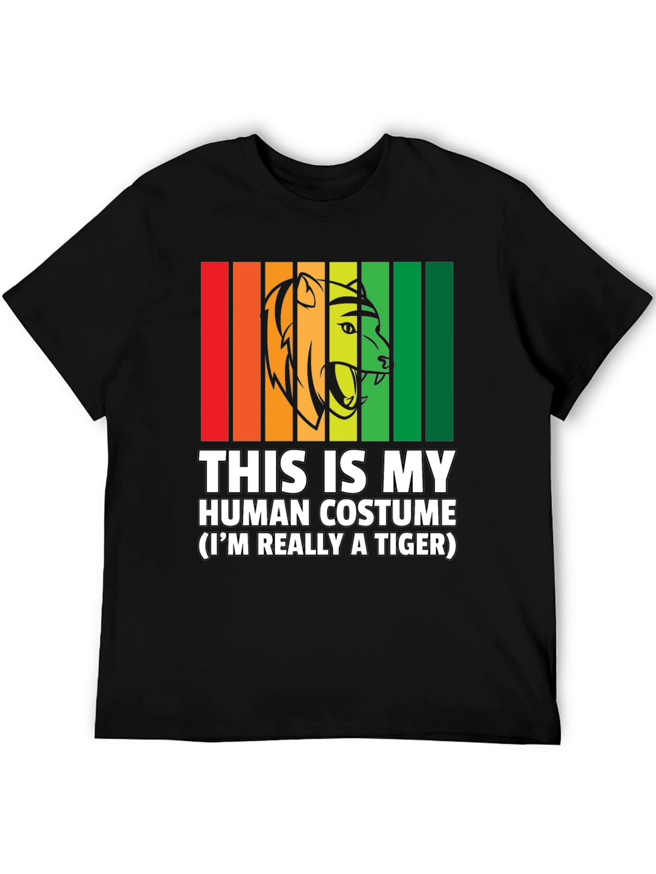Human Costume Funny Tiger T-Shirt