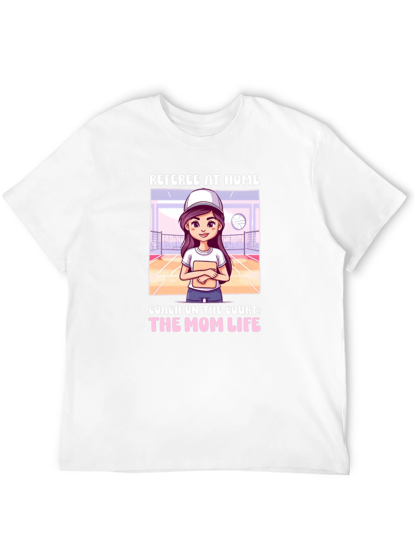 Referee At Home T-Shirt: Mom Life Coach Tee