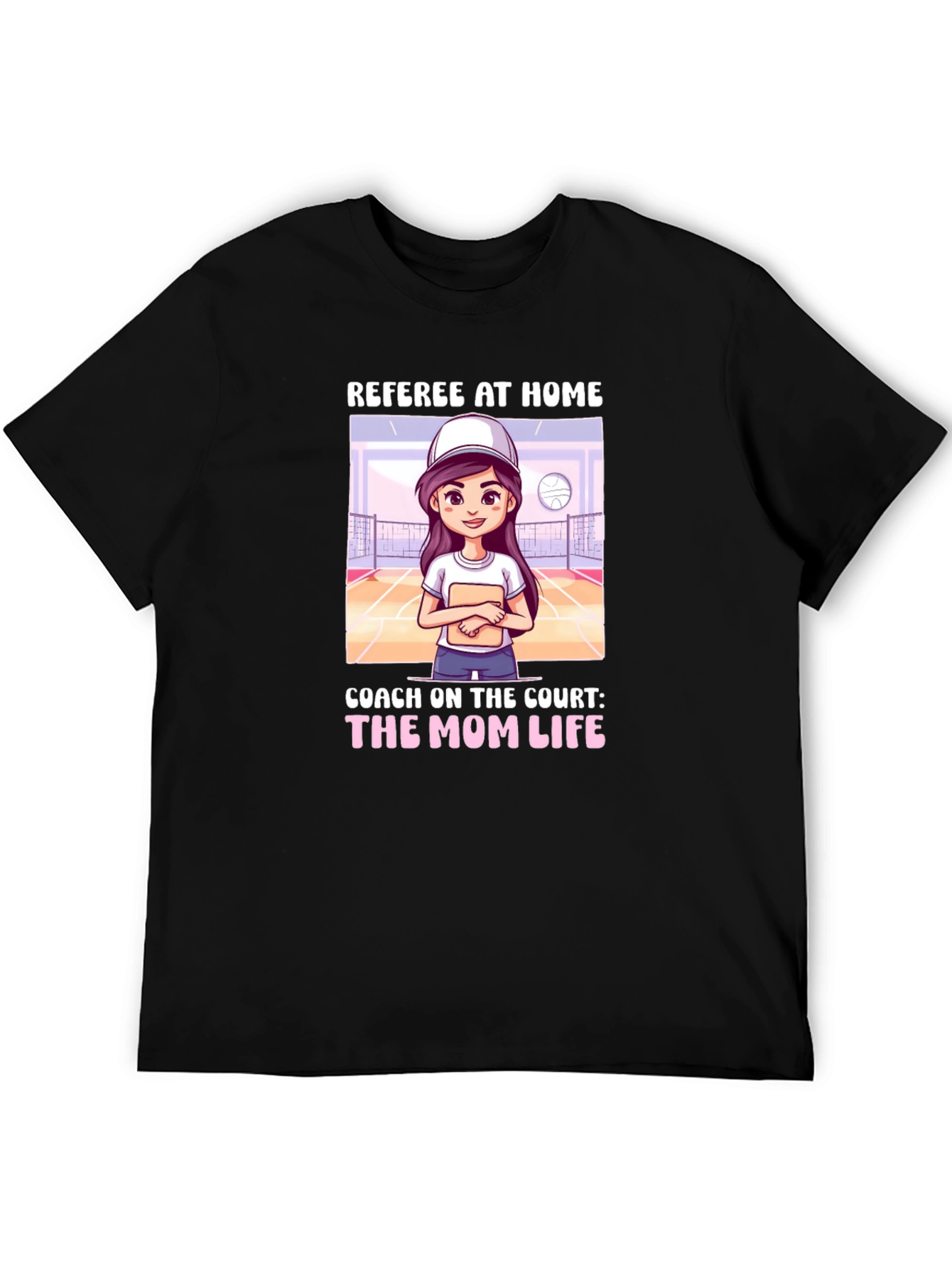 Referee At Home T-Shirt: Mom Life Coach Tee