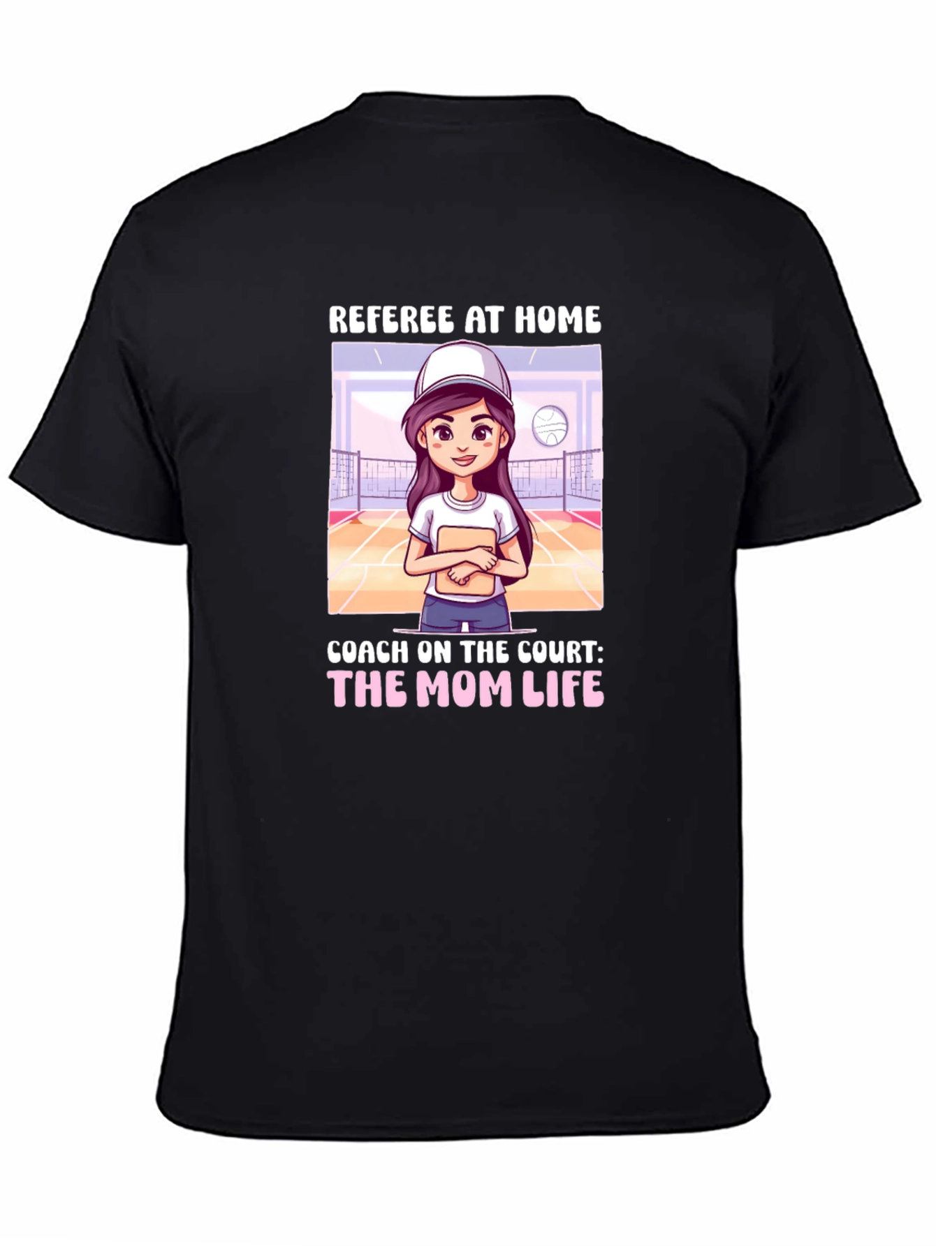 Referee At Home T-Shirt: Mom Life Coach Tee