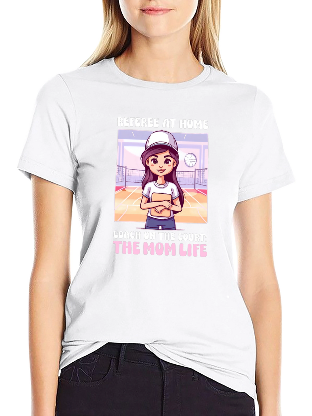 Referee At Home T-Shirt: Mom Life Coach Tee