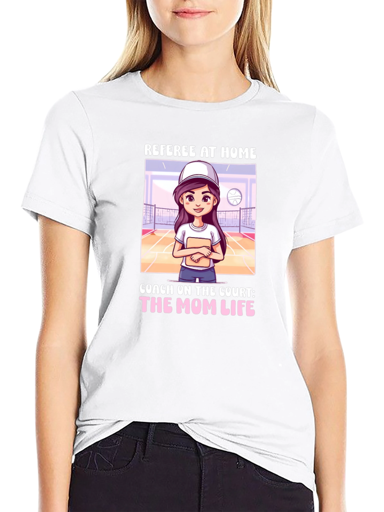 Referee At Home T-Shirt: Mom Life Coach Tee