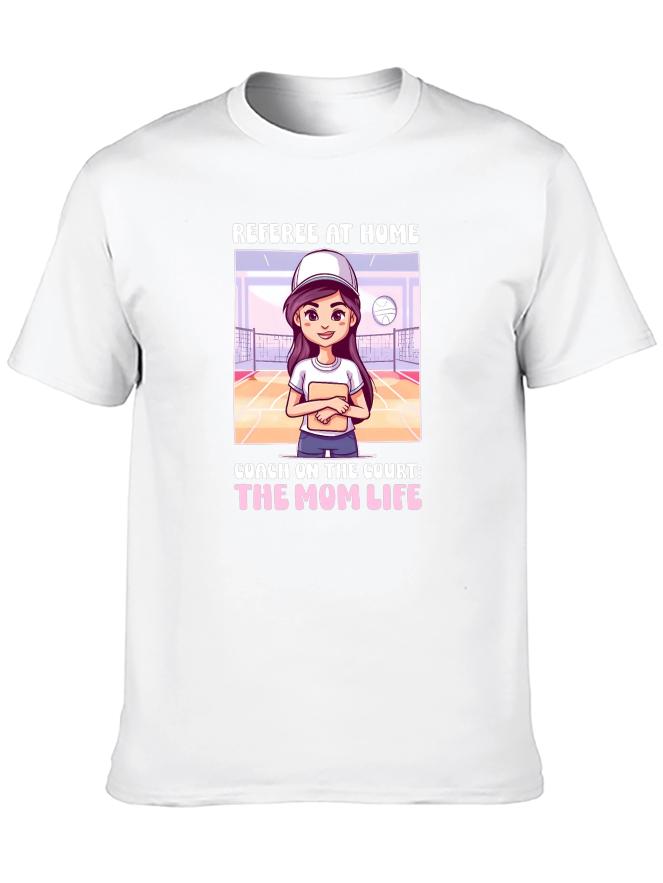 Referee At Home T-Shirt: Mom Life Coach Tee