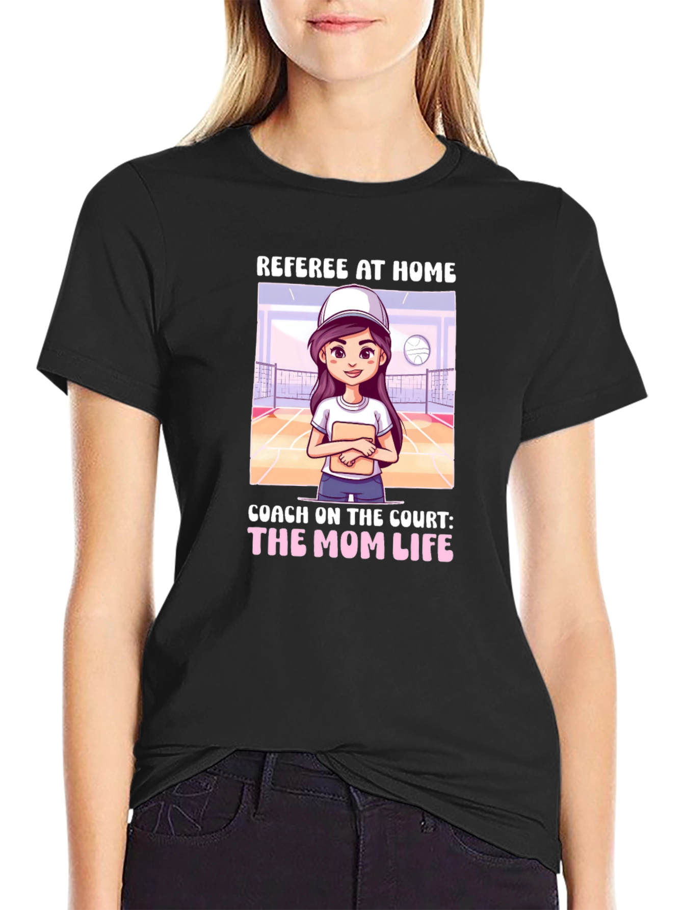 Referee At Home T-Shirt: Mom Life Coach Tee